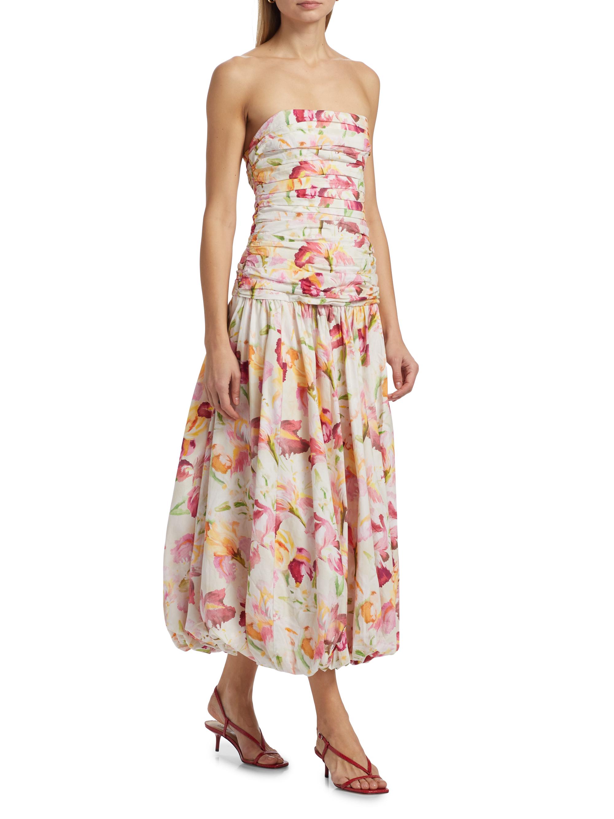 Nicholas the Label Despina Floral Cotton Bubble Midi-Dress | Saks Fifth  Avenue