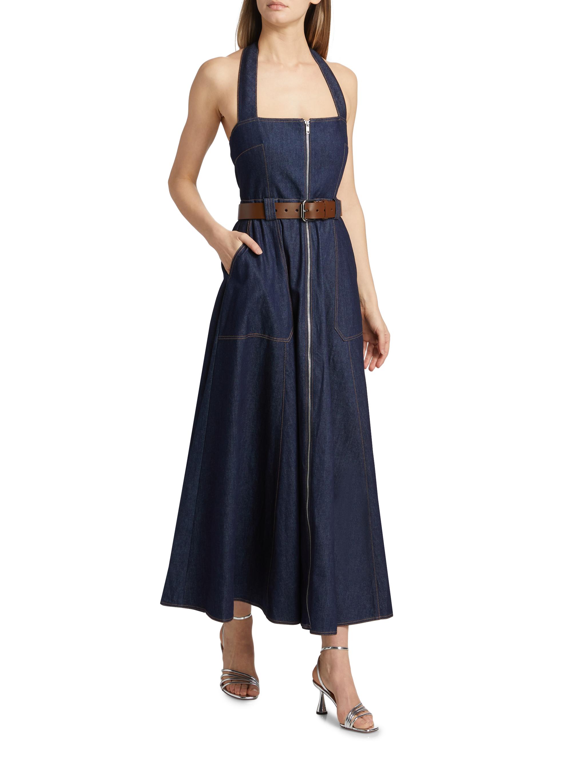 Nicholas the Label Anastasia Utility Halterneck Midi-Dress | Saks