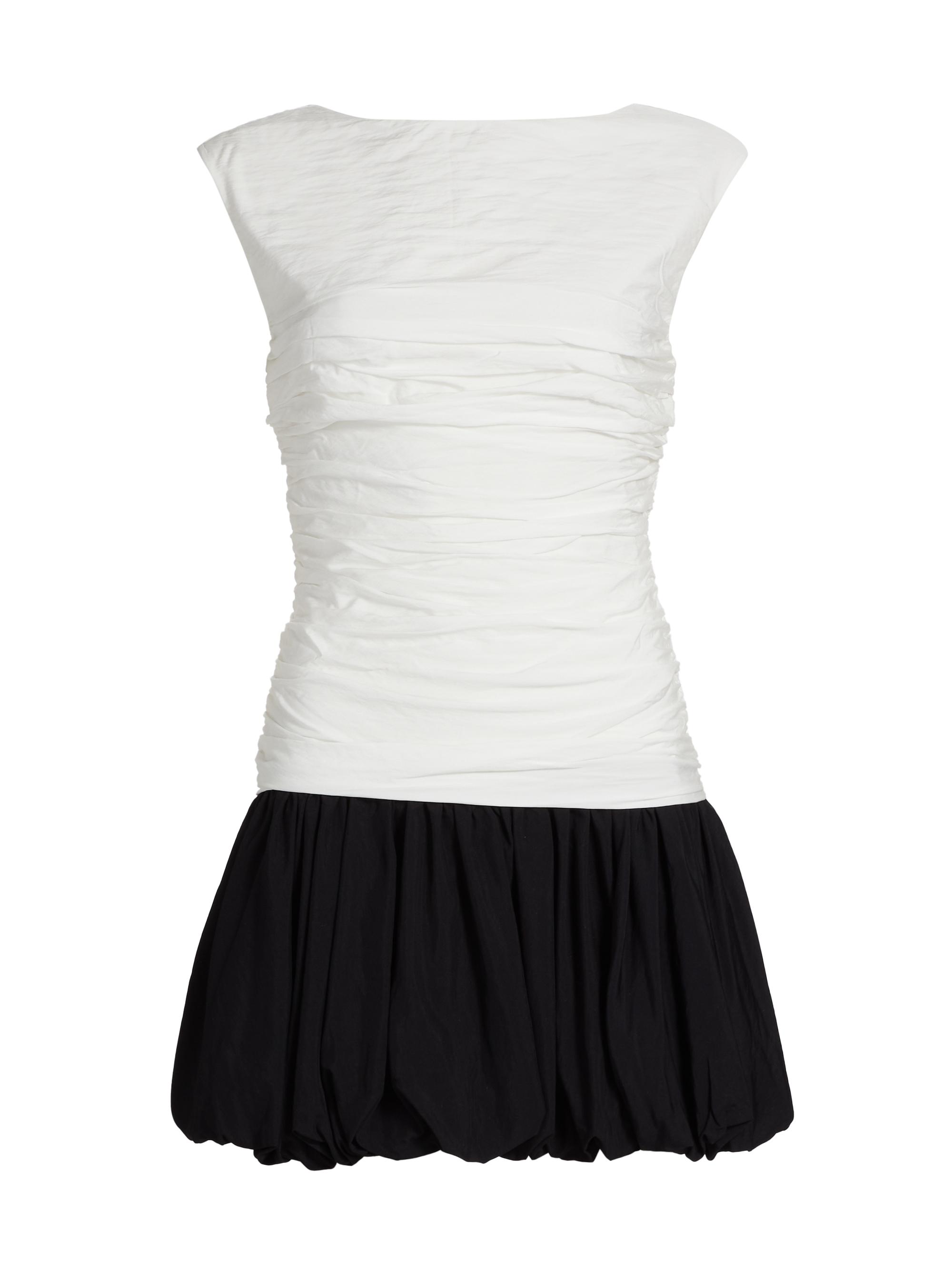 Nicholas the Label Women's Magda Colorblocked Ruched Minidress -  Black