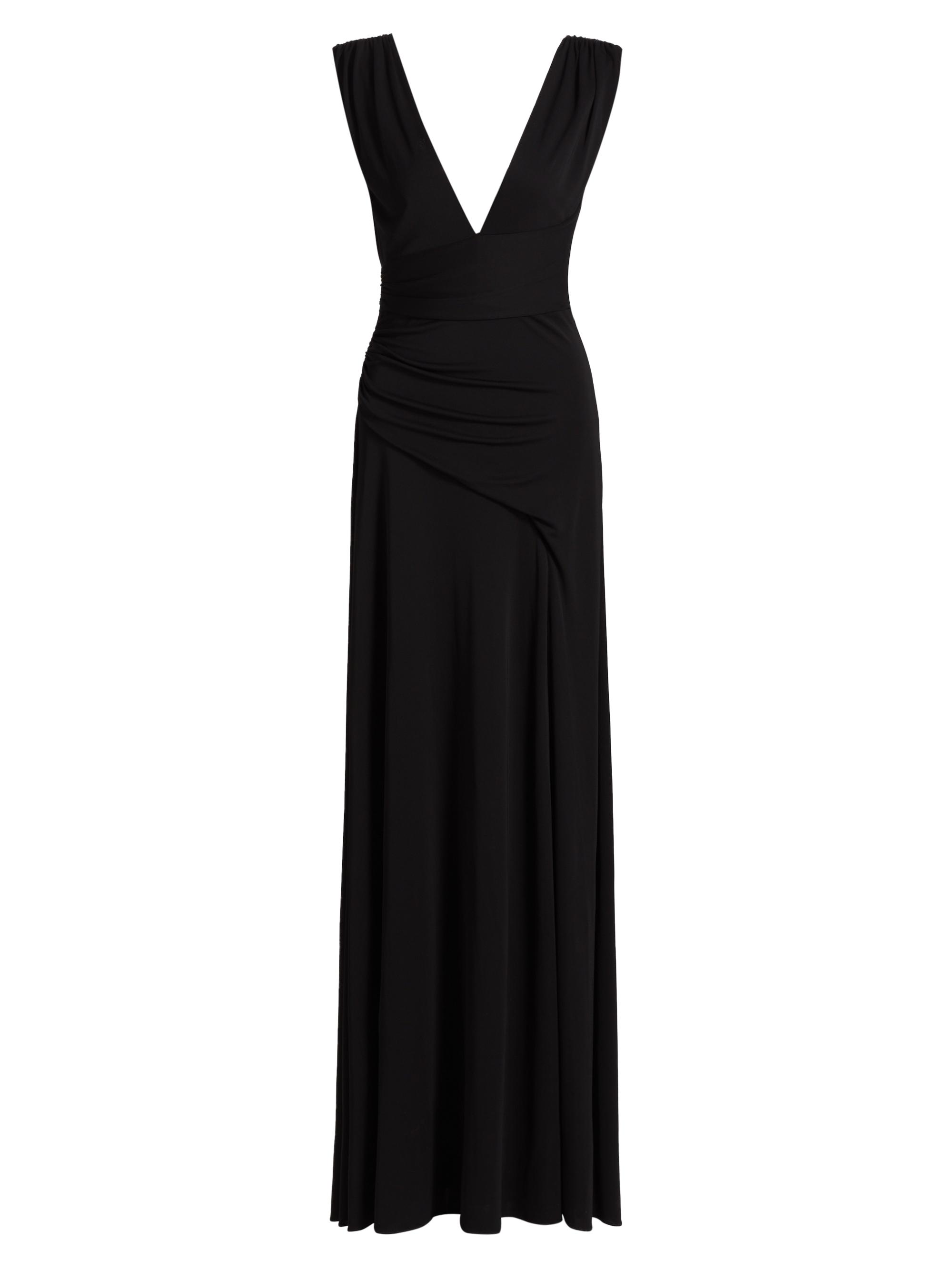Halston Women's Alessia Matte Jersey Gown - Black