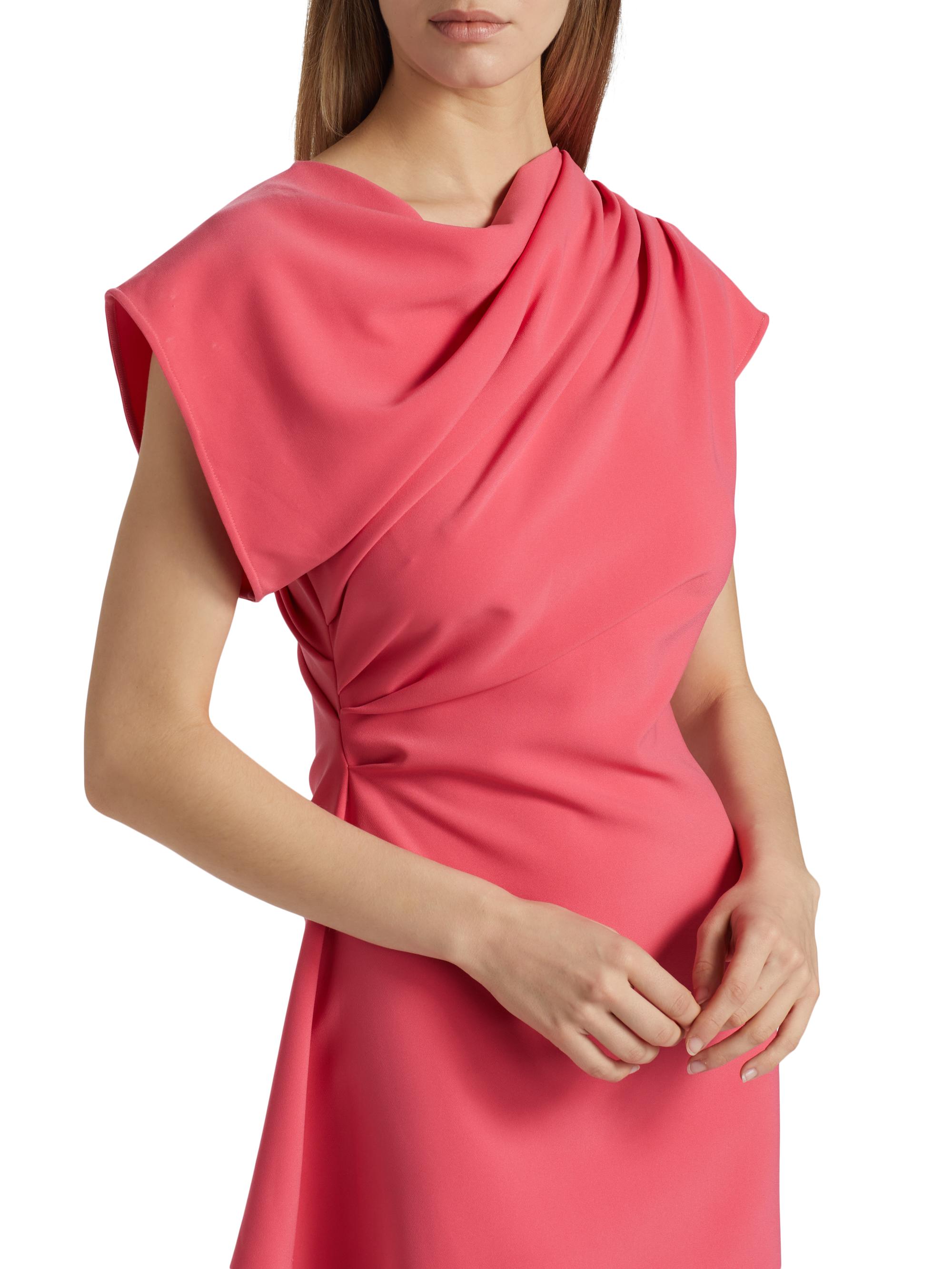 Halston Jolie Crêpe Asymmetric Dress | Saks Fifth Avenue