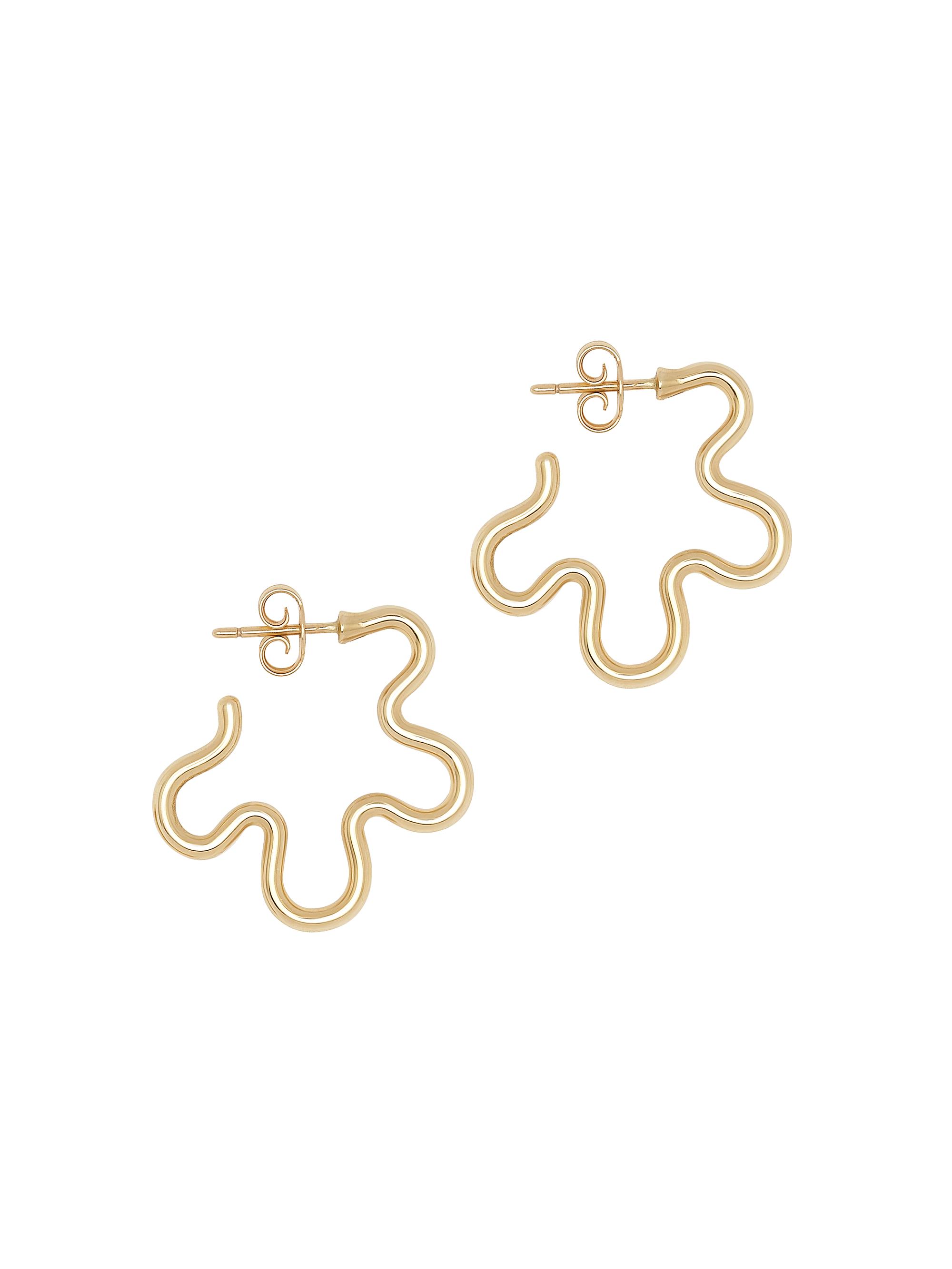 Bea Bongiasca Women's Flower Goldtone Hoop Earrings - Yellow Gold