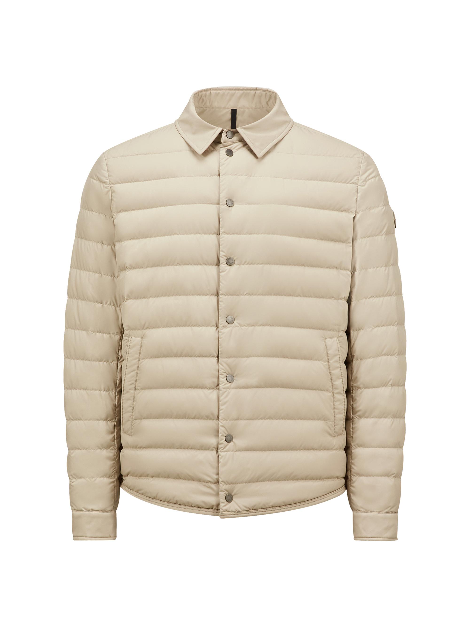 Moncler Men's Bourdon Down-Filled Shacket - Light Beige