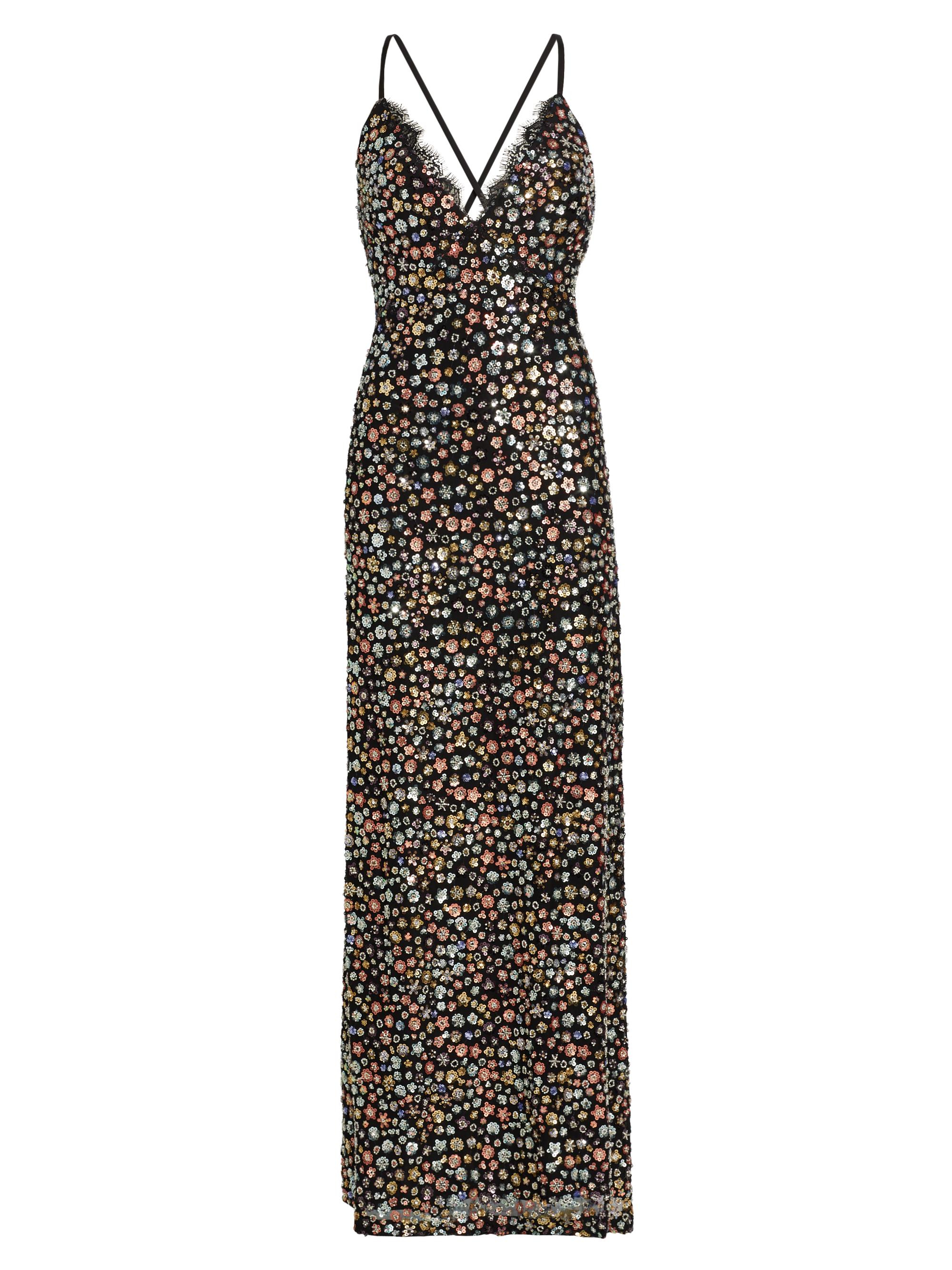 Ramy Brook Women's Tessa Floral Sequined Gown - Black Flower