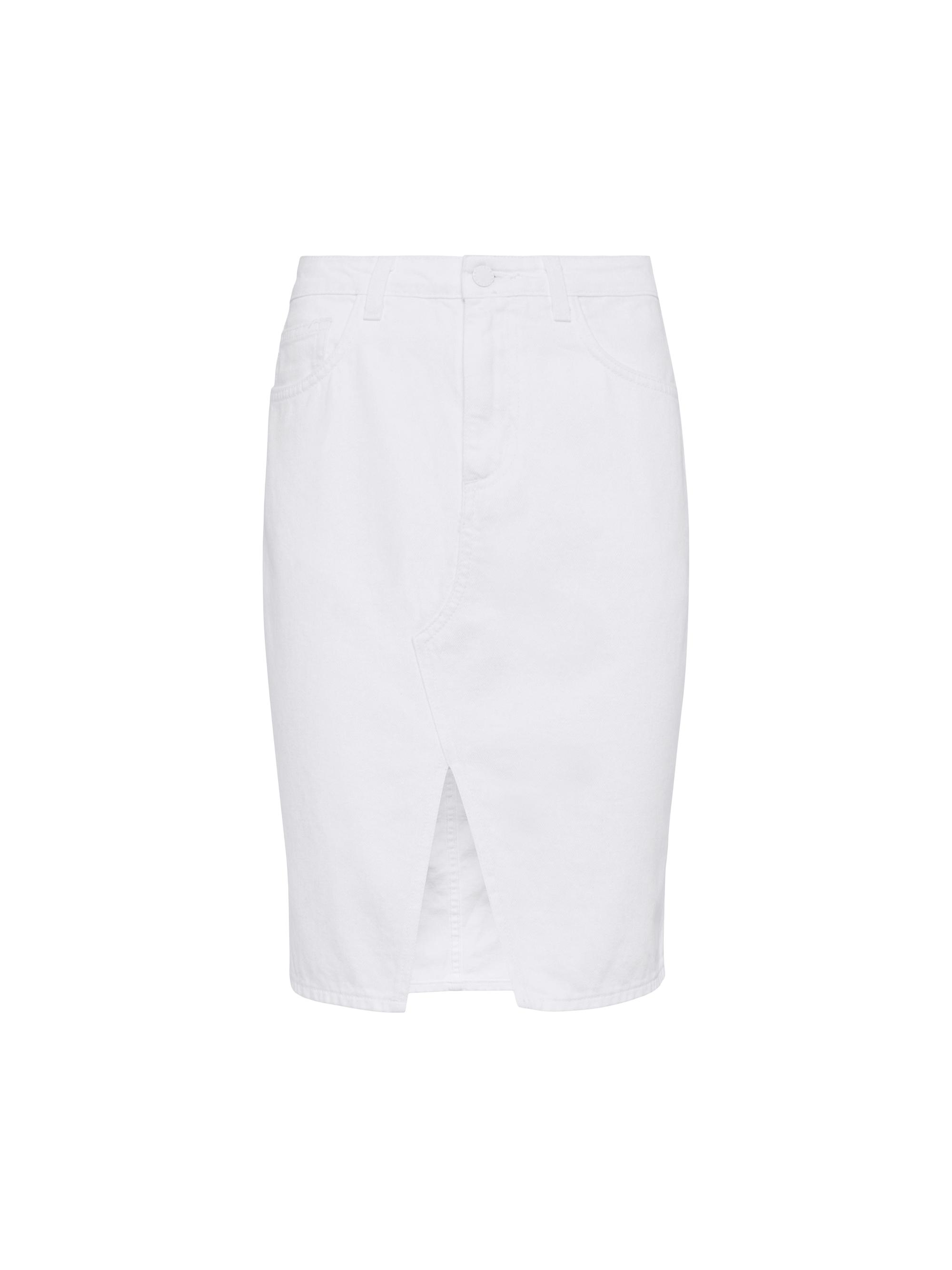 L'AGENCE Women's Tylee Denim Skirt - Blanc