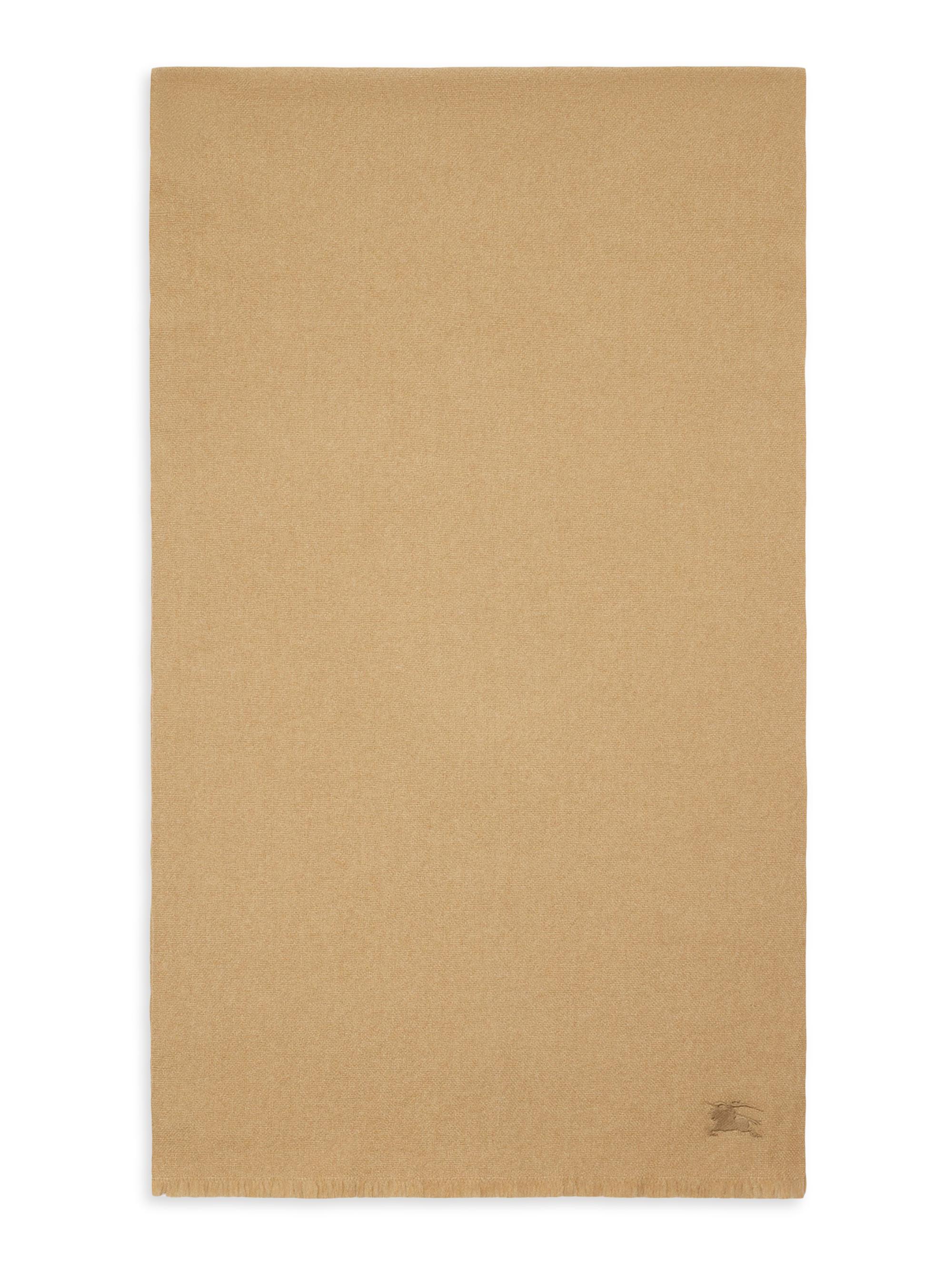 Burberry Women's Equestrian Knight Design Cashmere-Silk Scarf - Sand