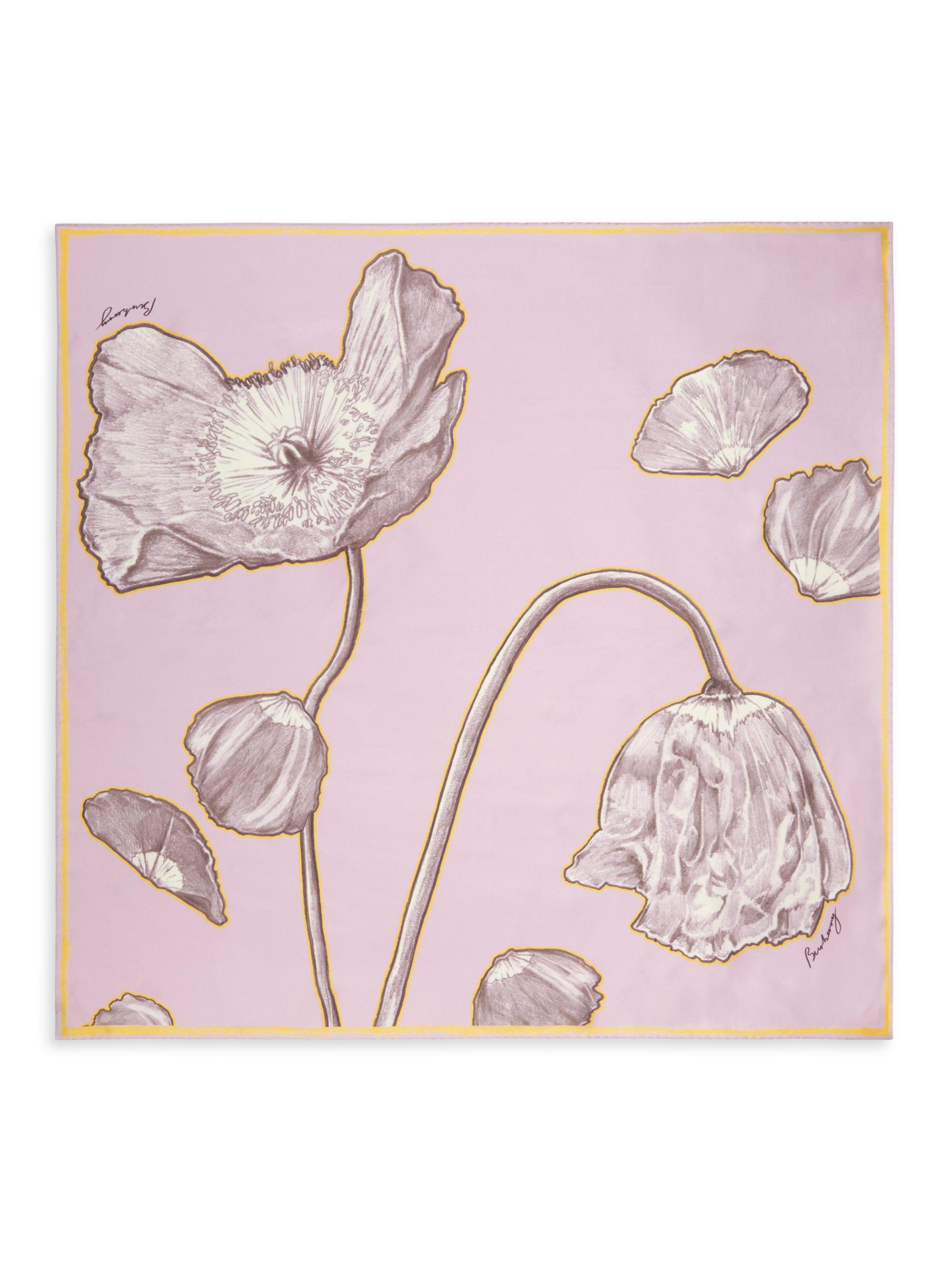 Burberry Women's Poppy Silk Scarf - Dawn