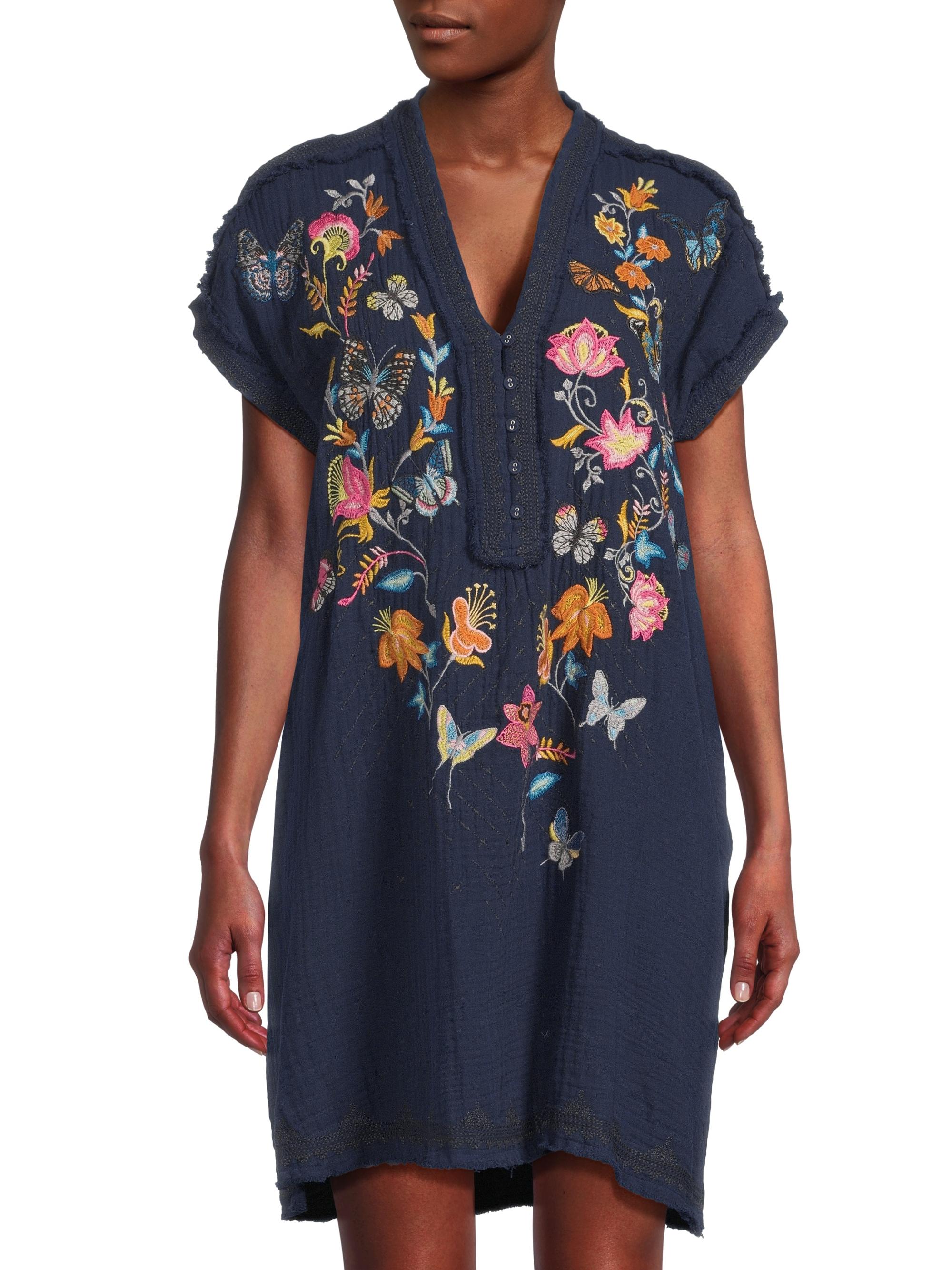 Johnny Was Zippy Tunic Knee-Length Dress | Saks Fifth Avenue