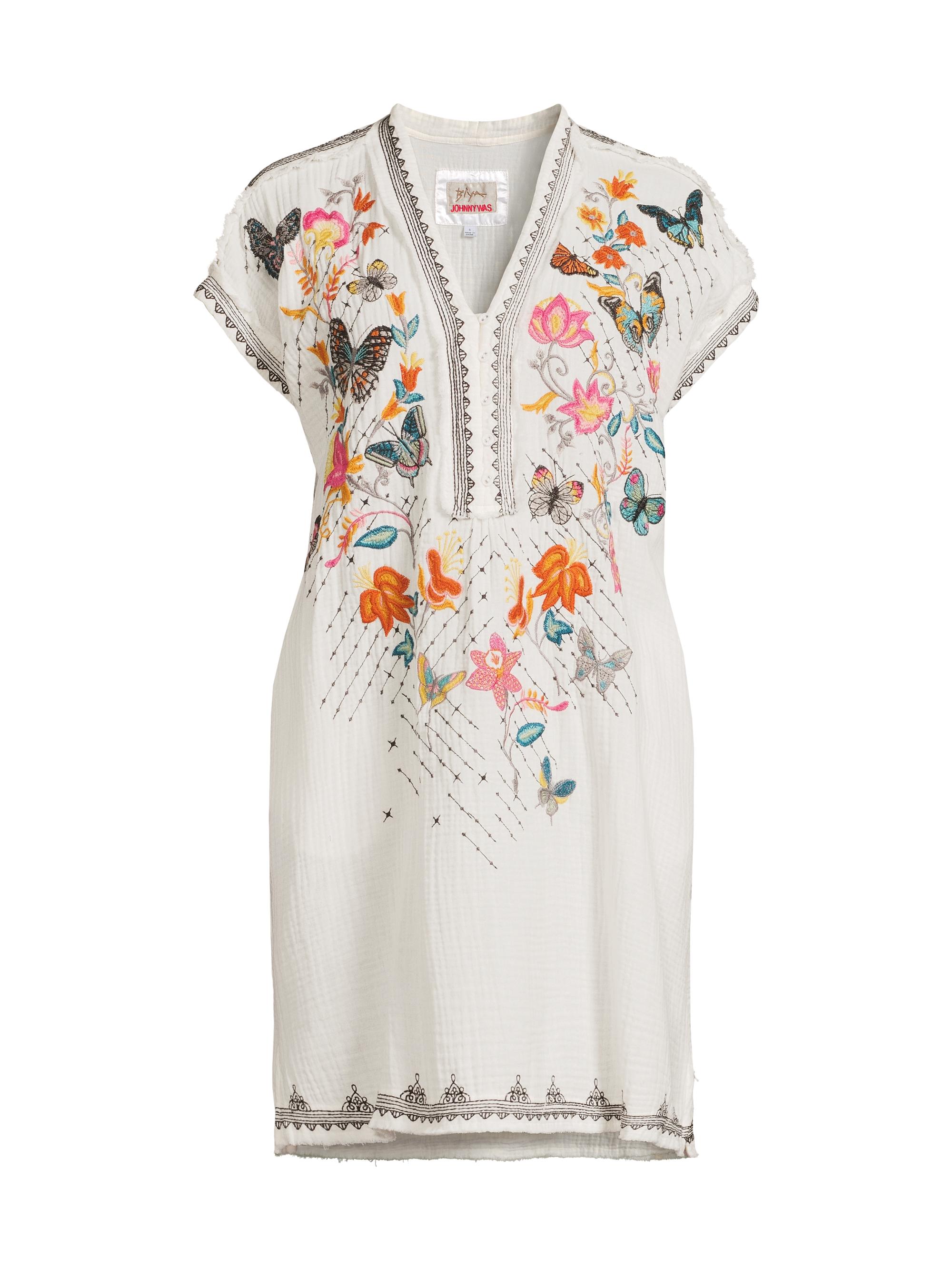 Johnny Was Women's Zippy Tunic Knee-Length Dress - Navy