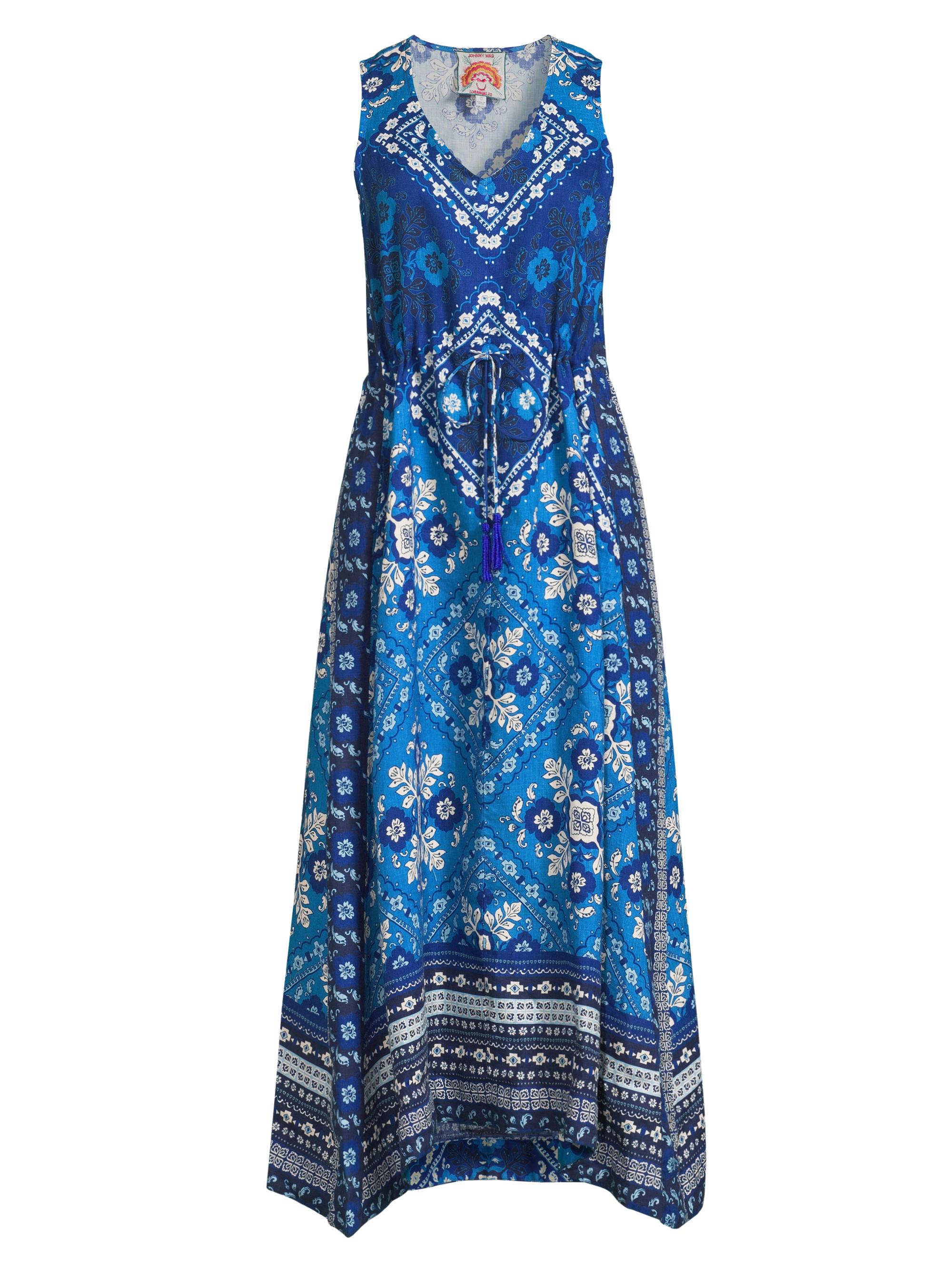 Johnny Was Women's Drawstring Tank Midi-Dress - Ciena