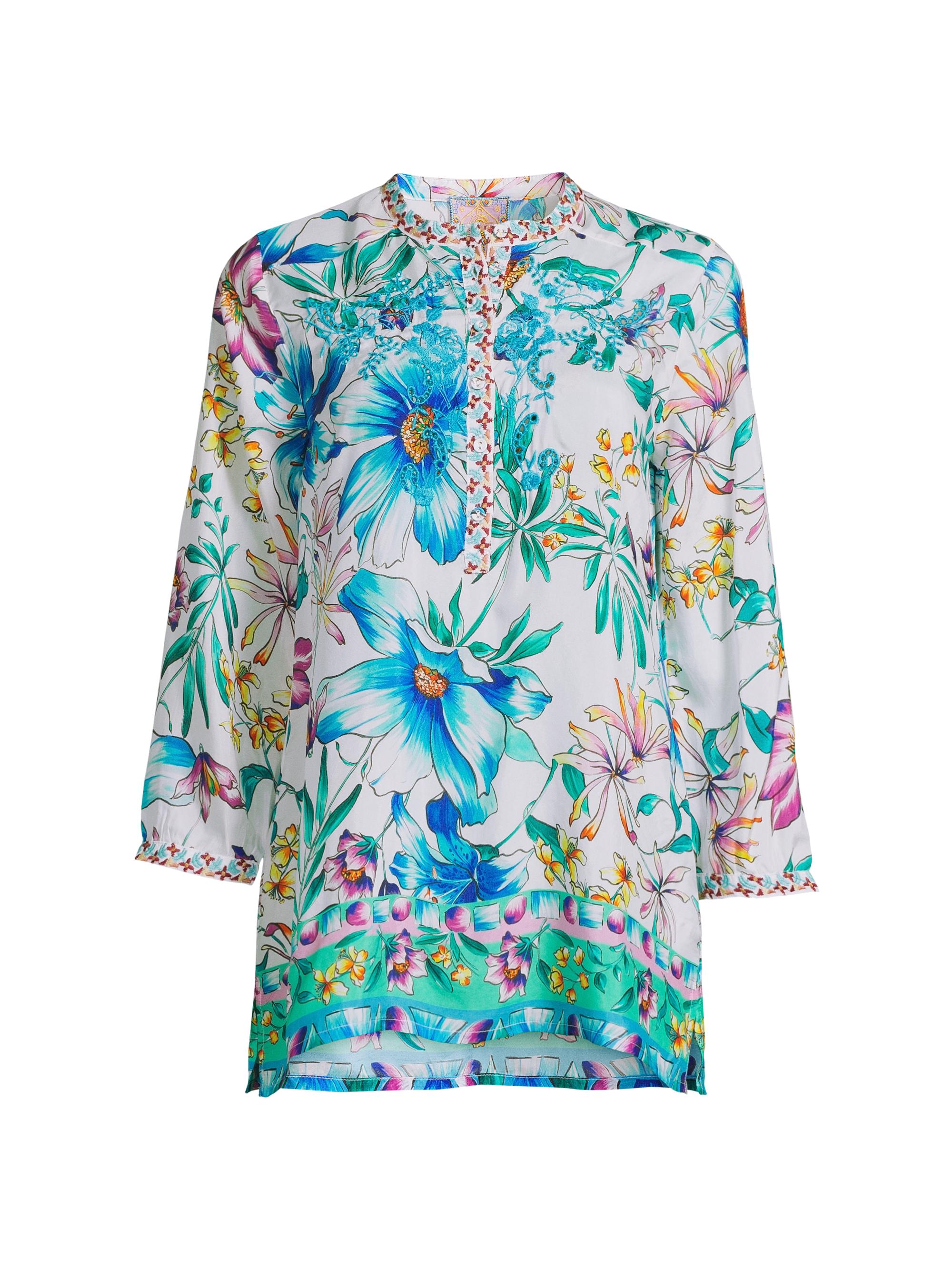 Johnny Was Women's Leena Silk Tunic - Jumono Print