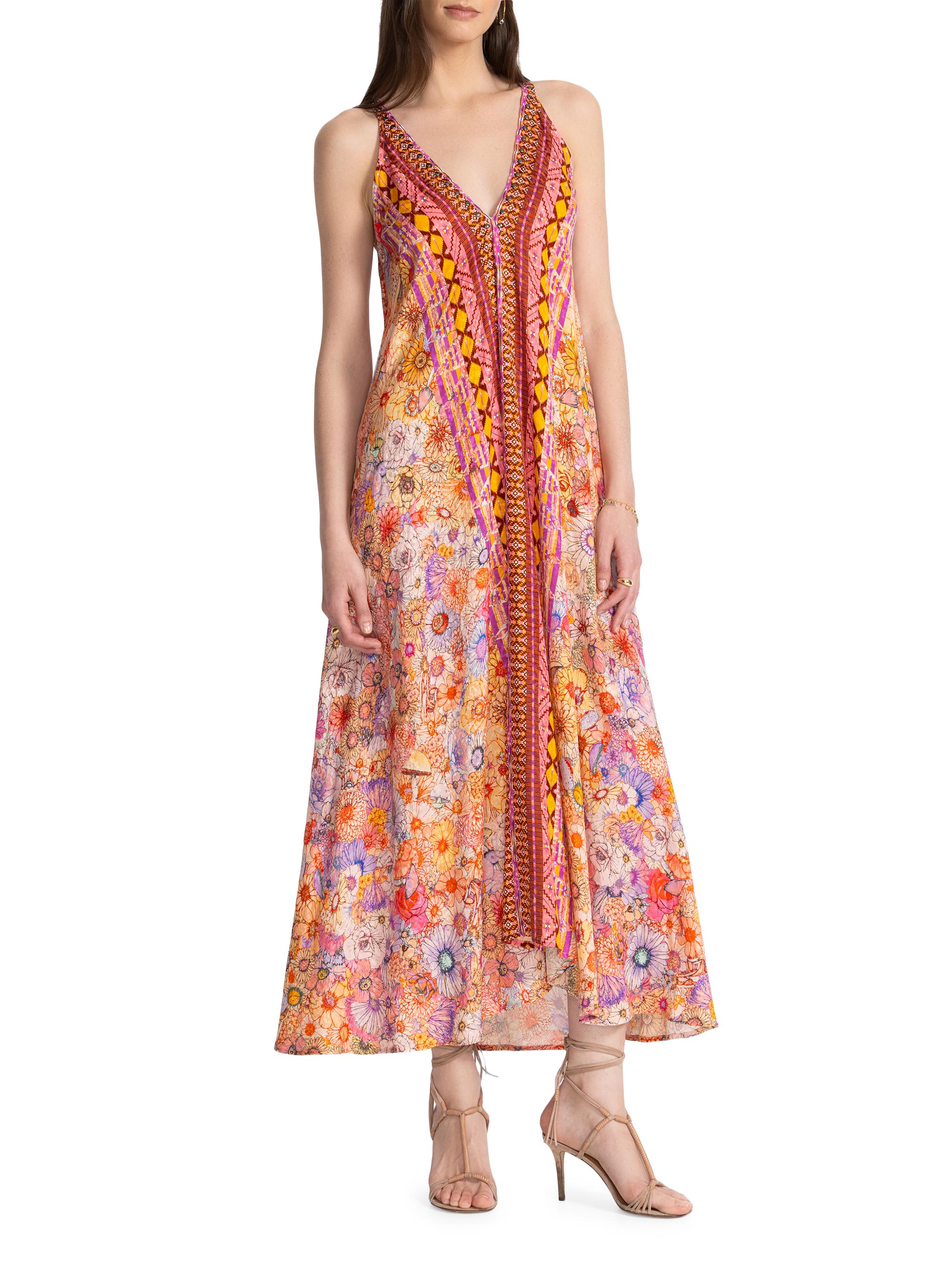 Johnny Was Women's Eva Printed Maxi Dress - Sage Pink Floral