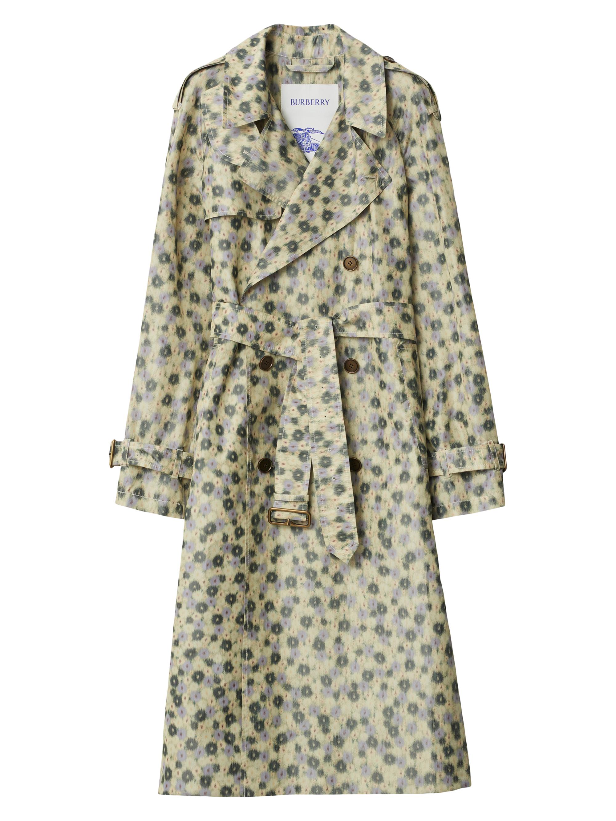 Burberry Floral Belted Trench Coat | Saks Fifth Avenue