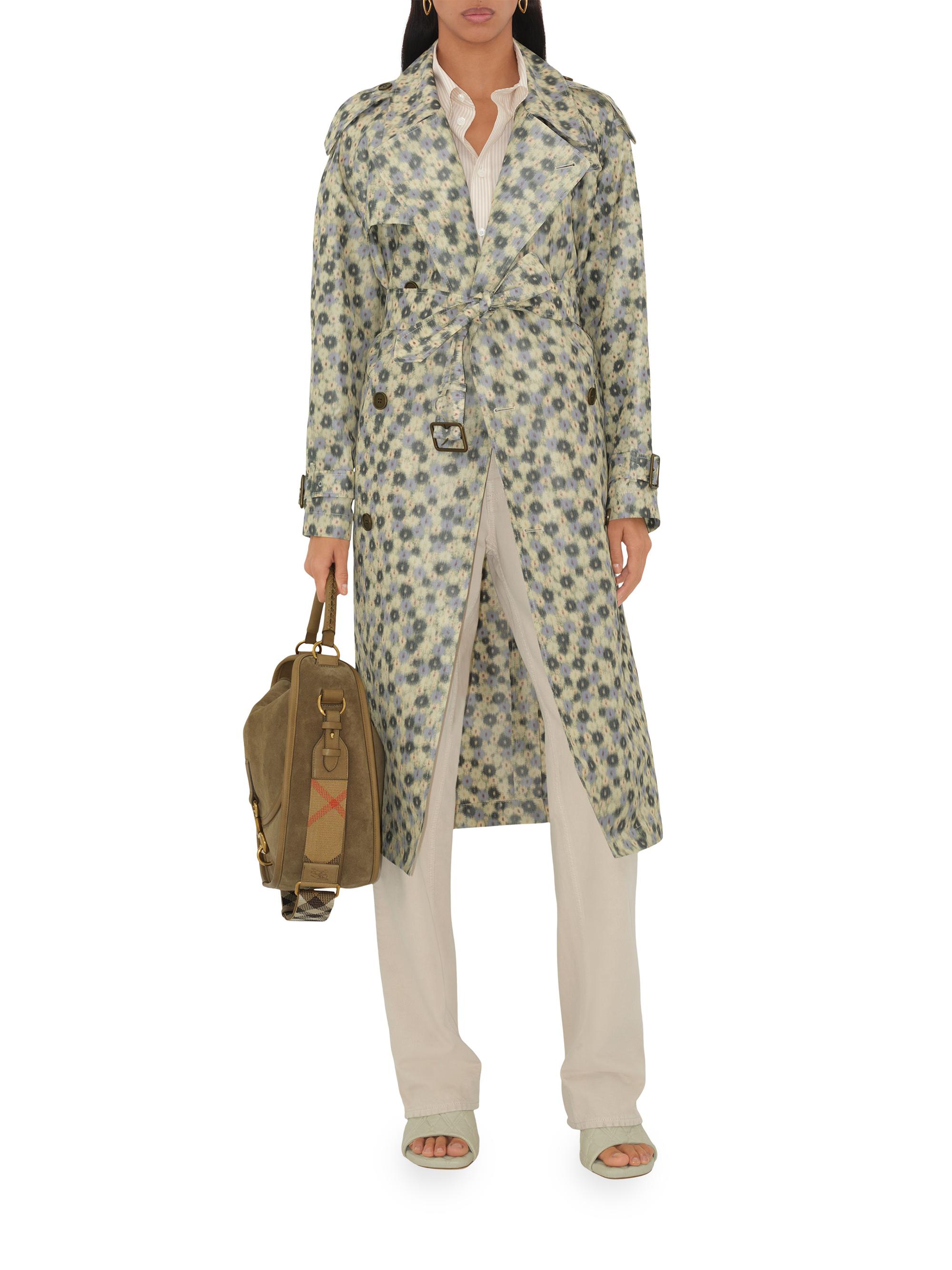 OLD BURBERRY - Trench coat 刺繍あり Burberry Vintage Check-trim Short Trench Coat | Neutrals