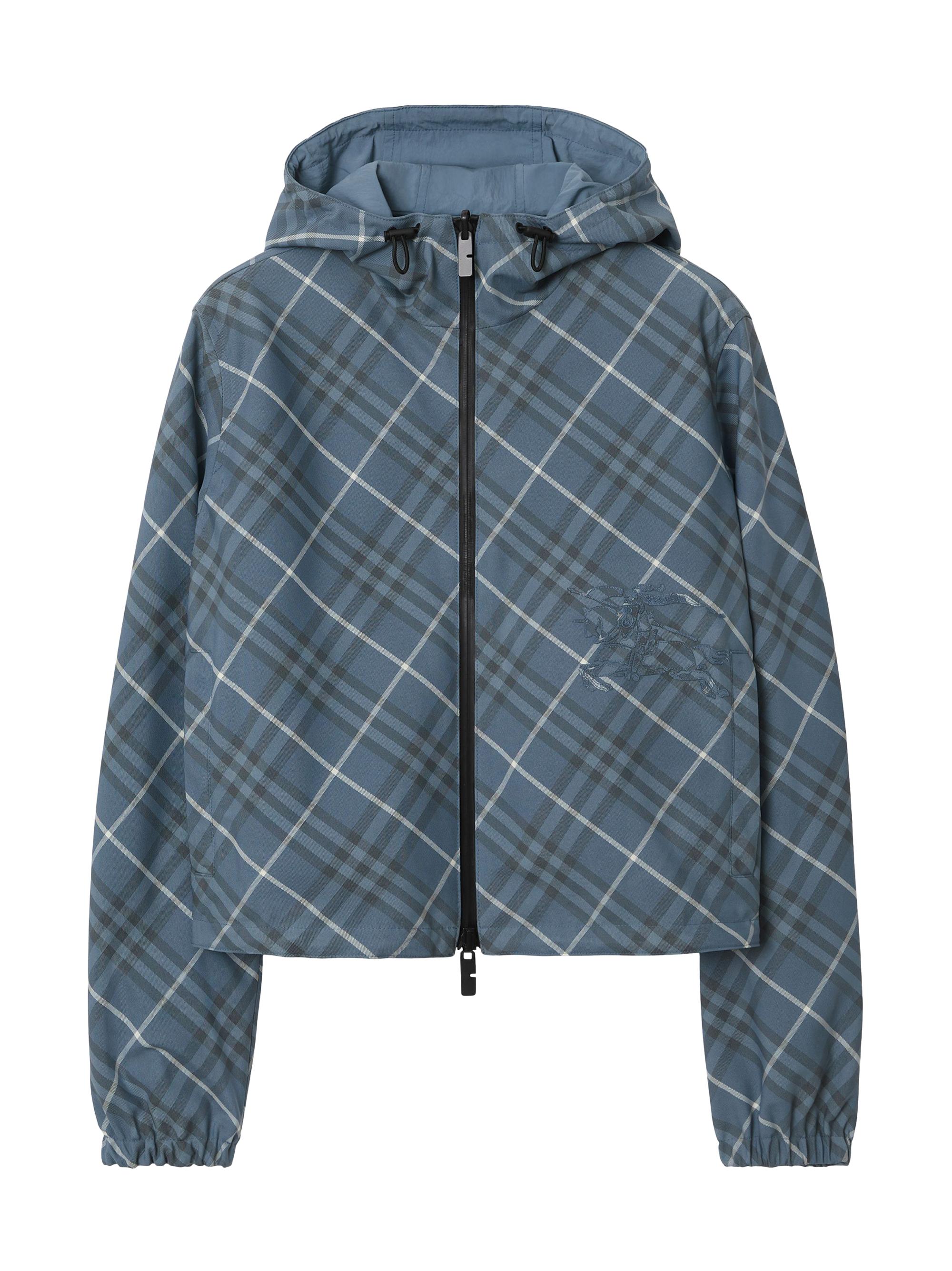 Burberry Check Zip Hooded Jacket | Saks Fifth Avenue