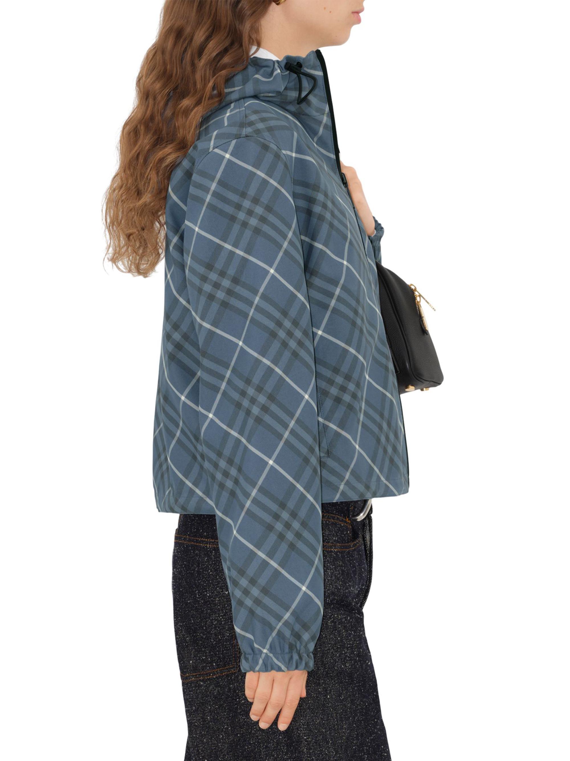 Burberry Check Zip Hooded Jacket | Saks Fifth Avenue