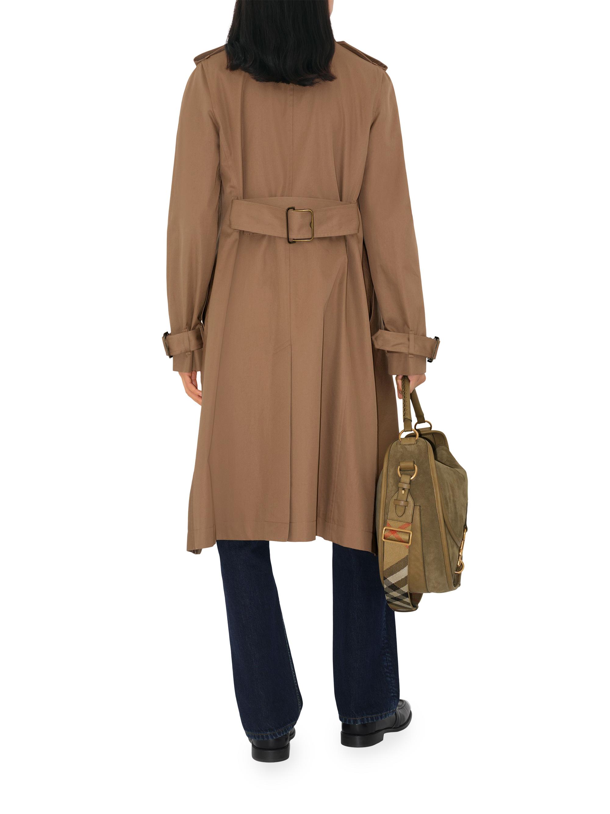 Burberry Drapeneck Cotton Trench Coat | Saks Fifth Avenue