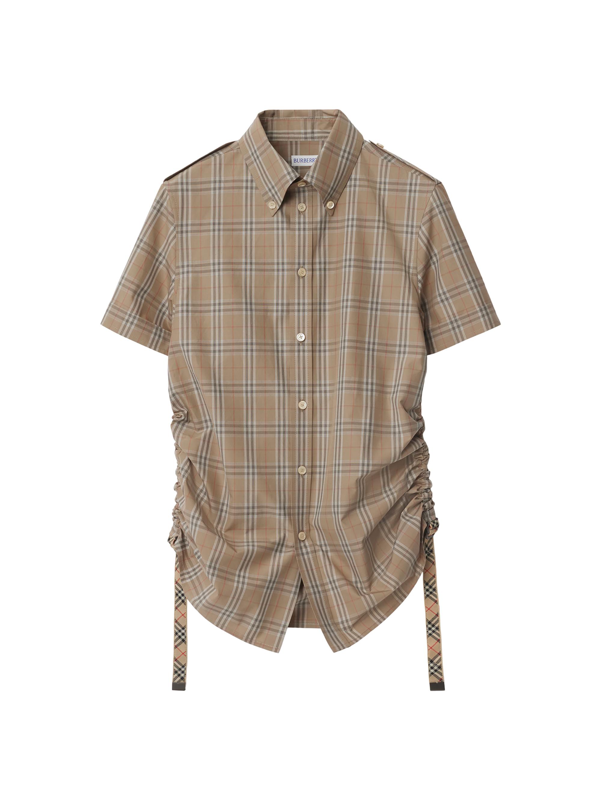 トップス Burberry shirt short sleeves Burberry Short sleeves shirt - Brown - Boys | 8078748A7028