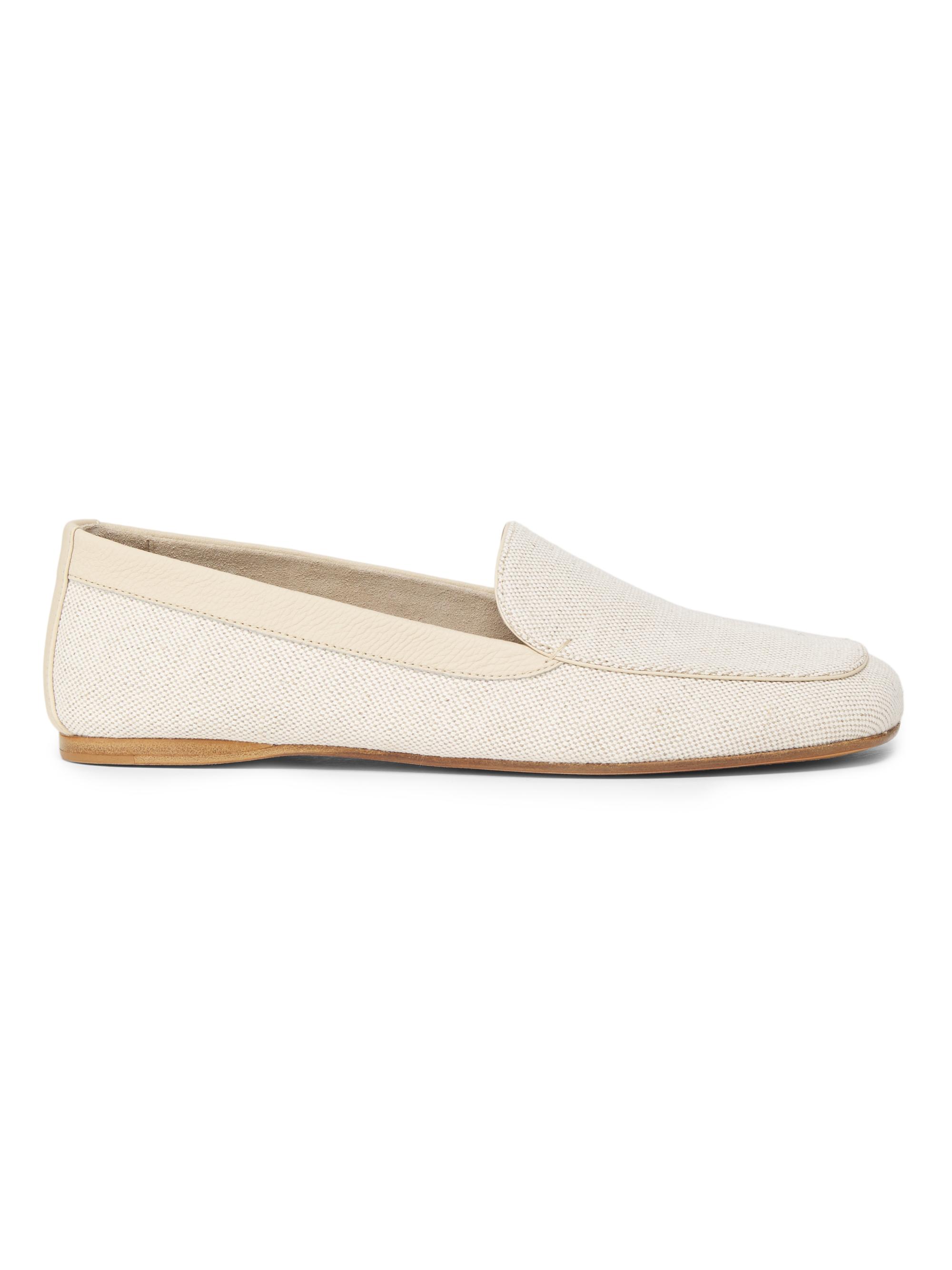 Khaite Women's Monroe Woven Loafers - Cream Dark
