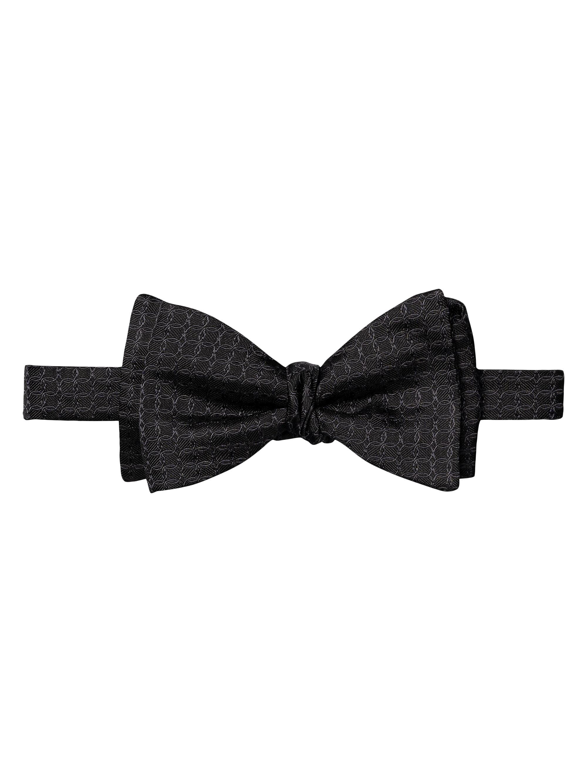 Eton Men's Geometric Silk Bow Tie - Black