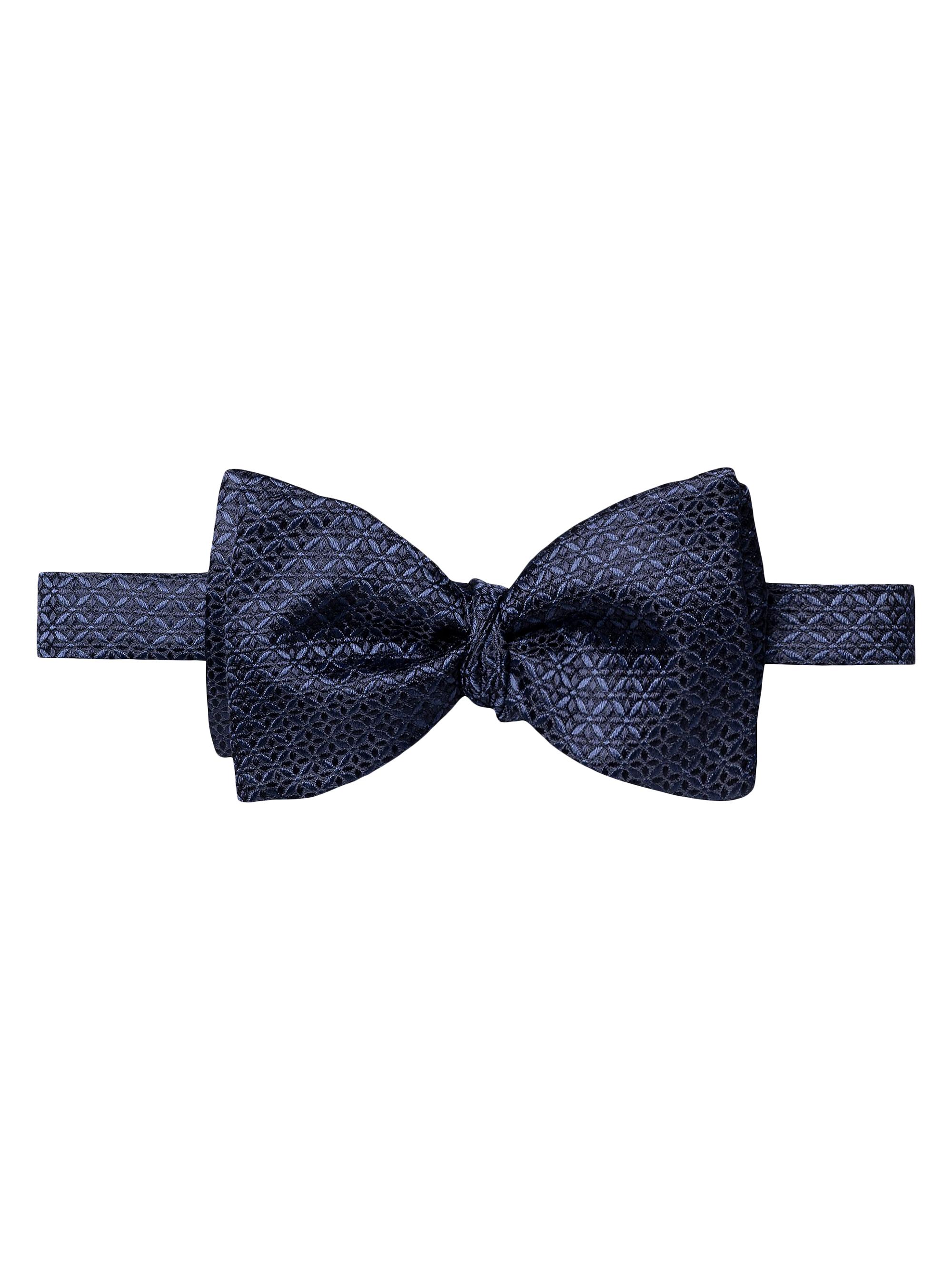 Eton Men's Geometric Silk Bow Tie - Blue