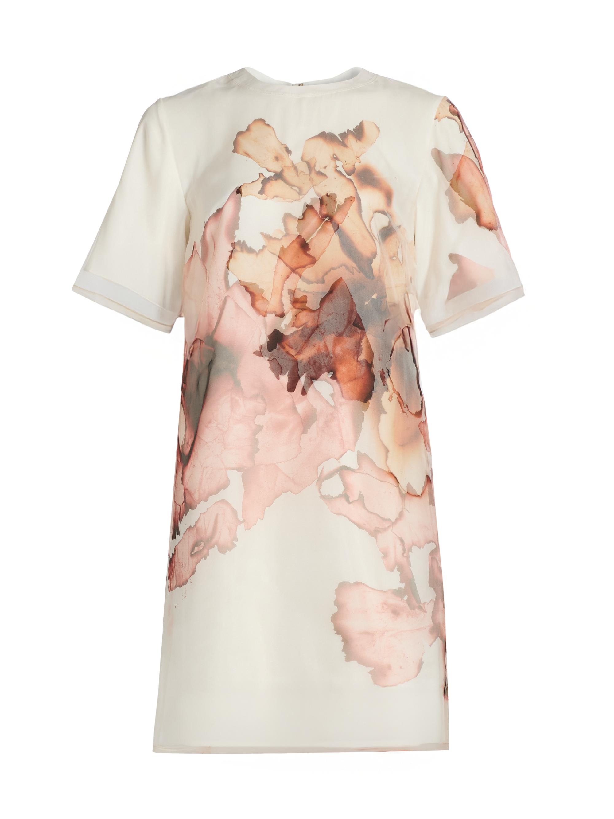 Jason Wu Collection Printed Organza Sheer Sheath Dress