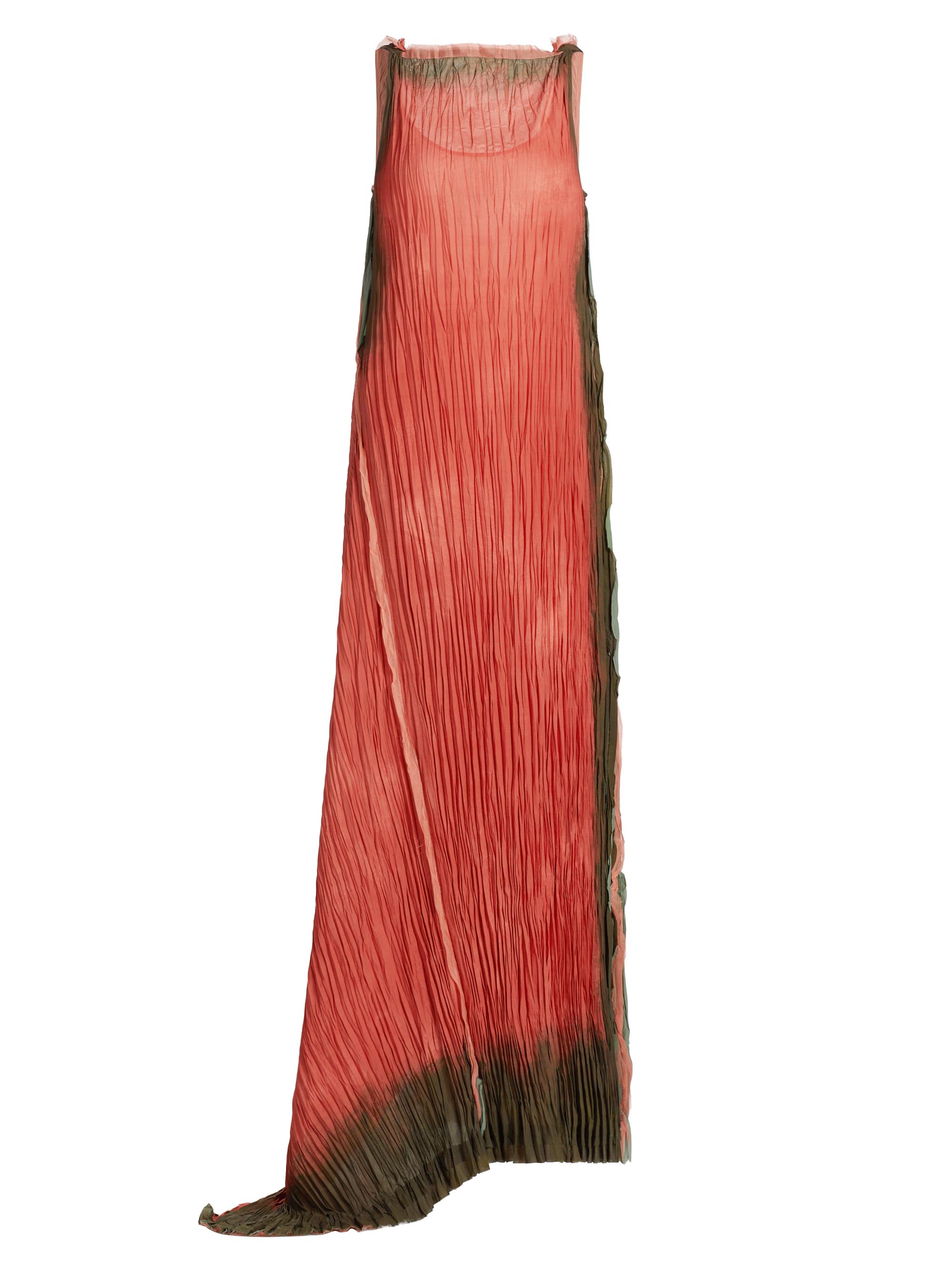Jason Wu Collection Women's Tie-Dye Pleated Gown - Dark Fern Pink Ginger Multi