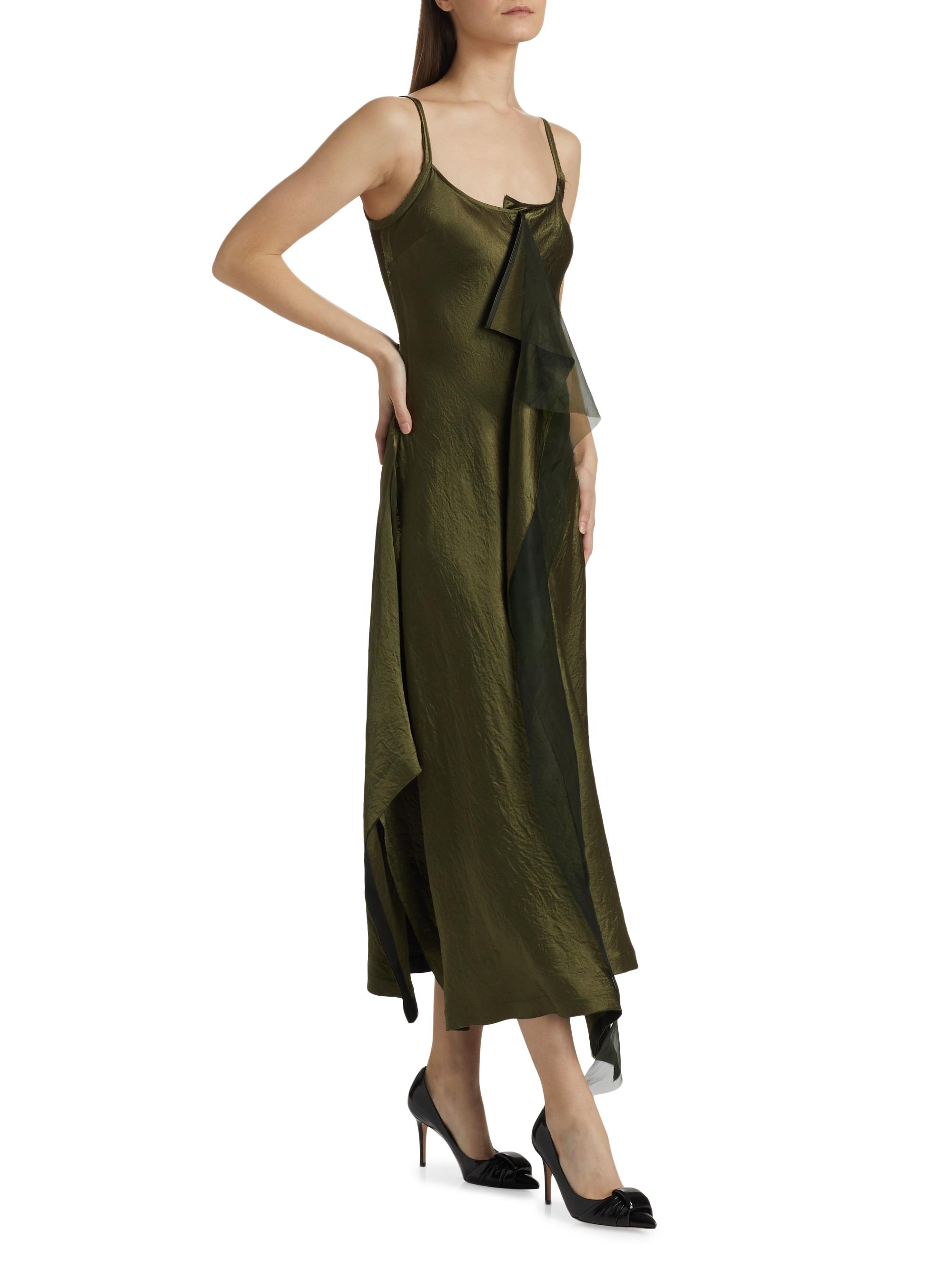 green emerald velvet dress Jason Wu