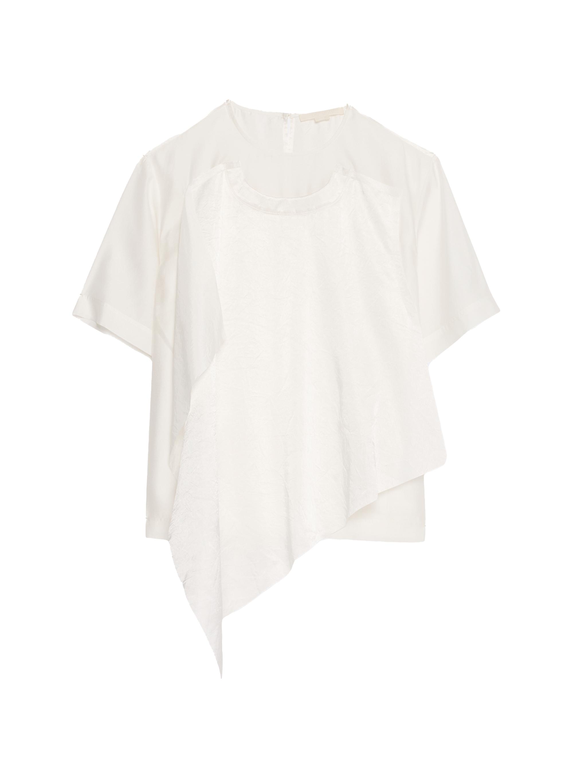 Jason Wu Women's Draped-Front Satin T-Shirt -