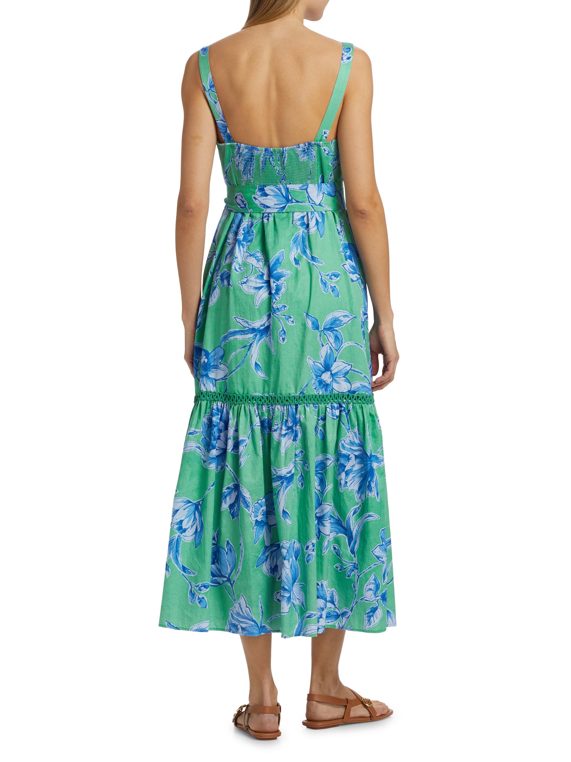 green emerald velvet dress OPT o.p.t Corinne Midi Dress main image 0