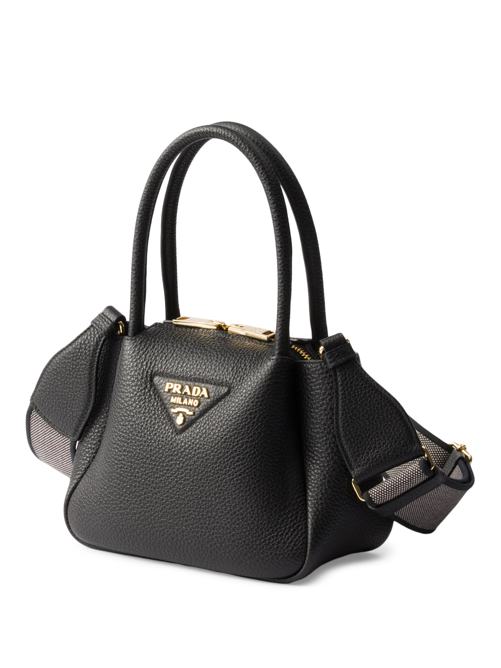 Prada | 61I78C752KO | Black | Women's Flou Mini Leather Shoulder