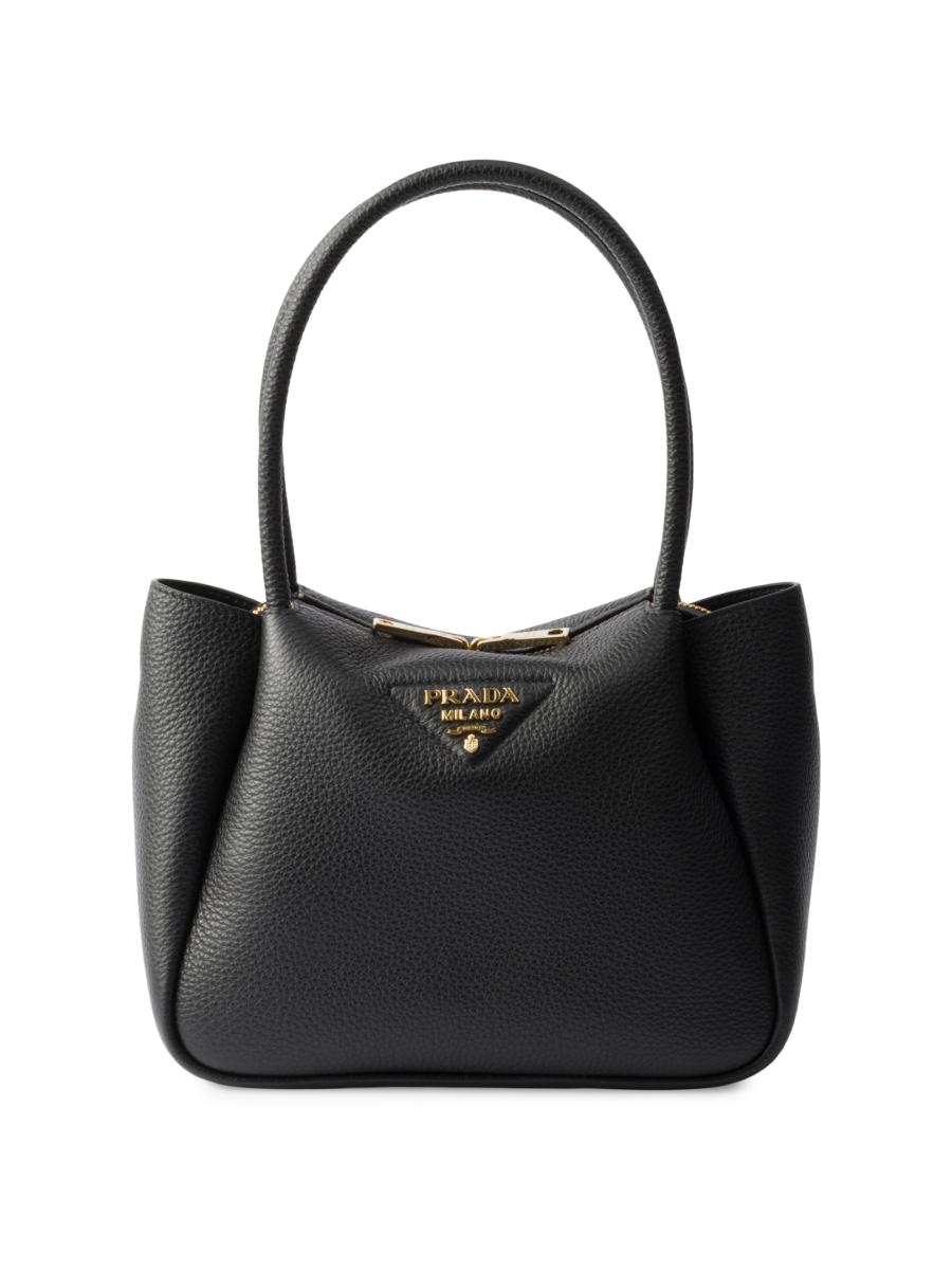 【関税込み】PRADA large hobo bag in Soft Lux leather PRADA Soft Calfskin Large Hobo Black 1637666 | FASHIONPHILE