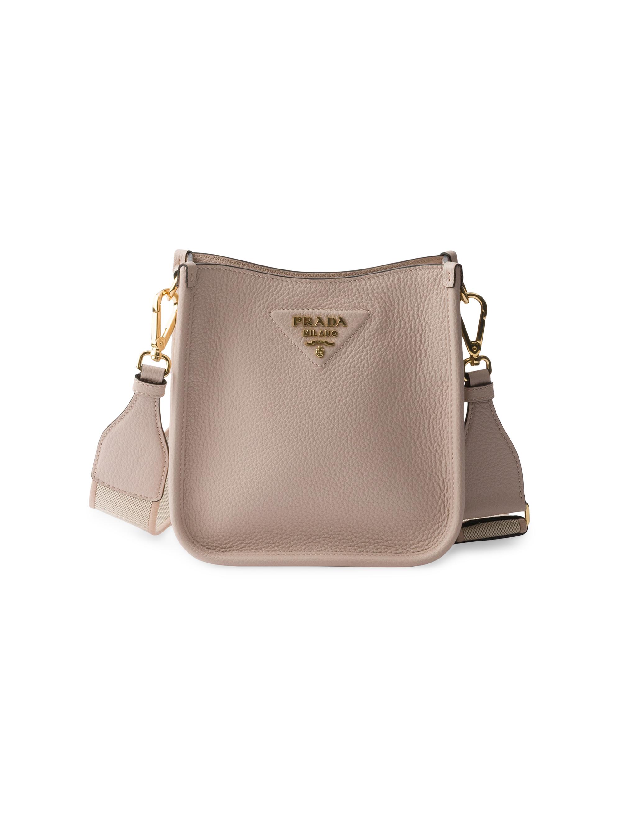 Prada Women's Mini Leather Shoulder Bag - Beige