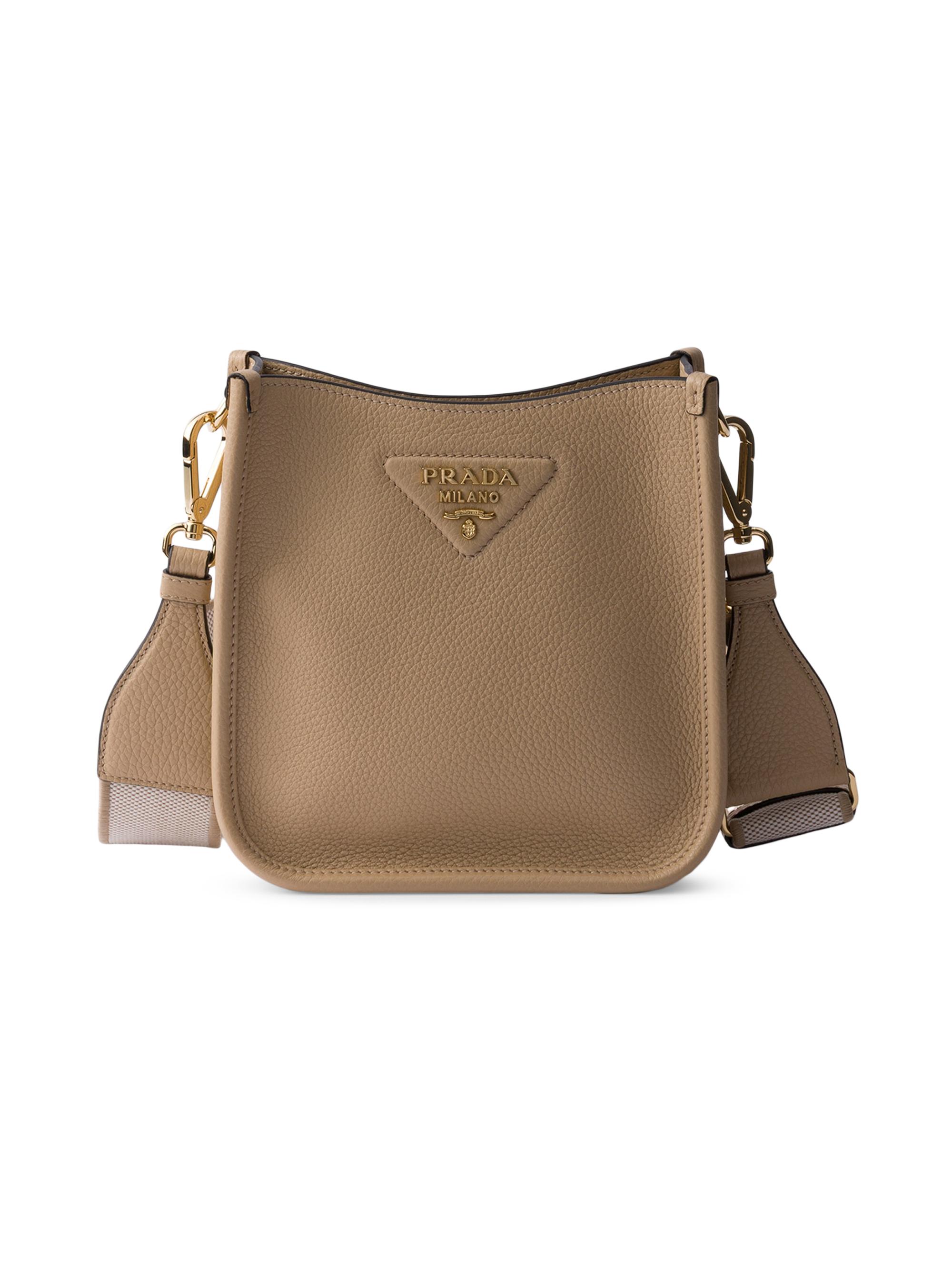 PRADA ミニショルダー　牛革　ベージュ Prada Leather Mini Shoulder Bag | Saks Fifth Avenue