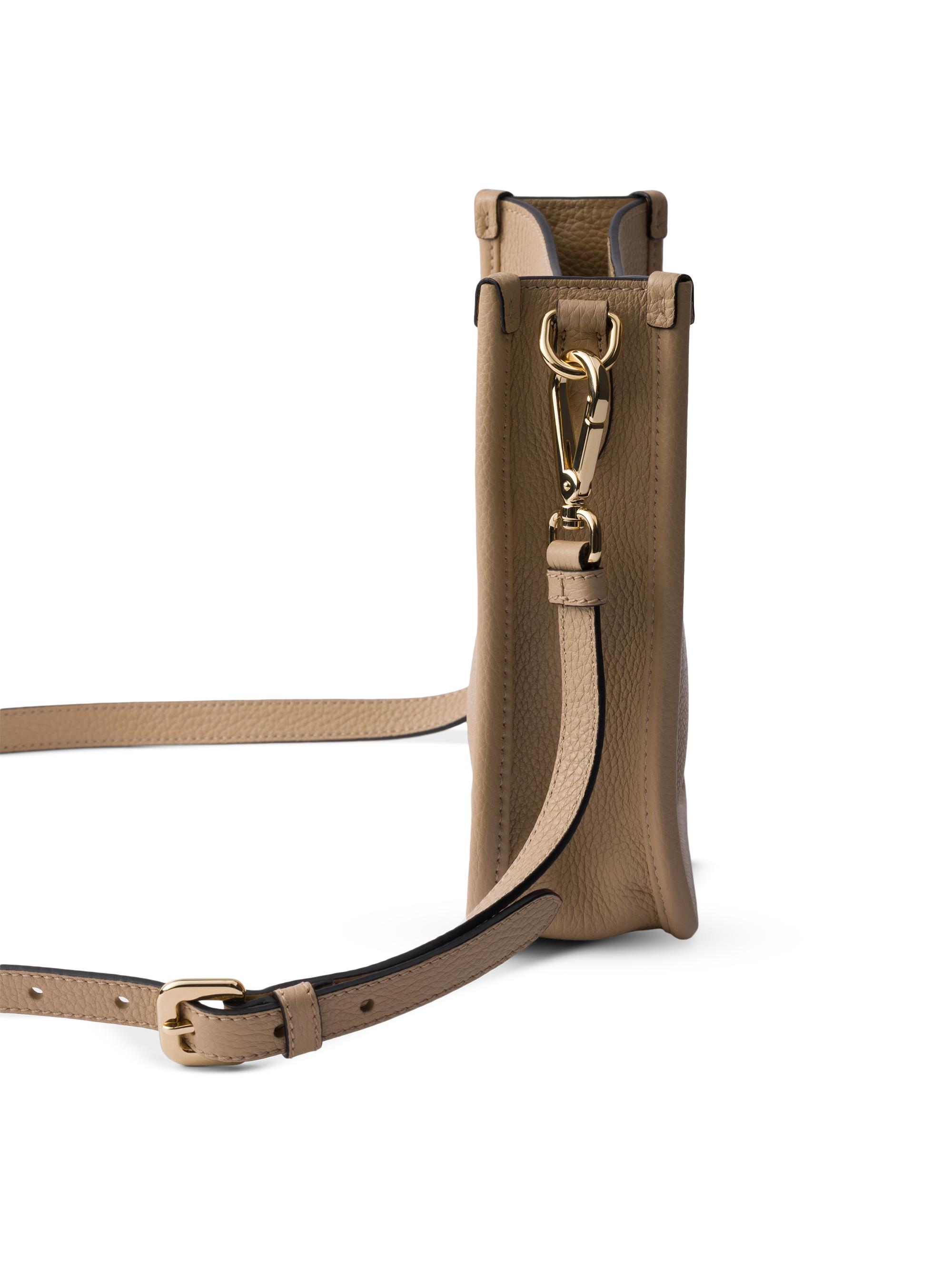 PRADA ミニショルダー　牛革　ベージュ Prada Leather Mini Shoulder Bag | Saks Fifth Avenue