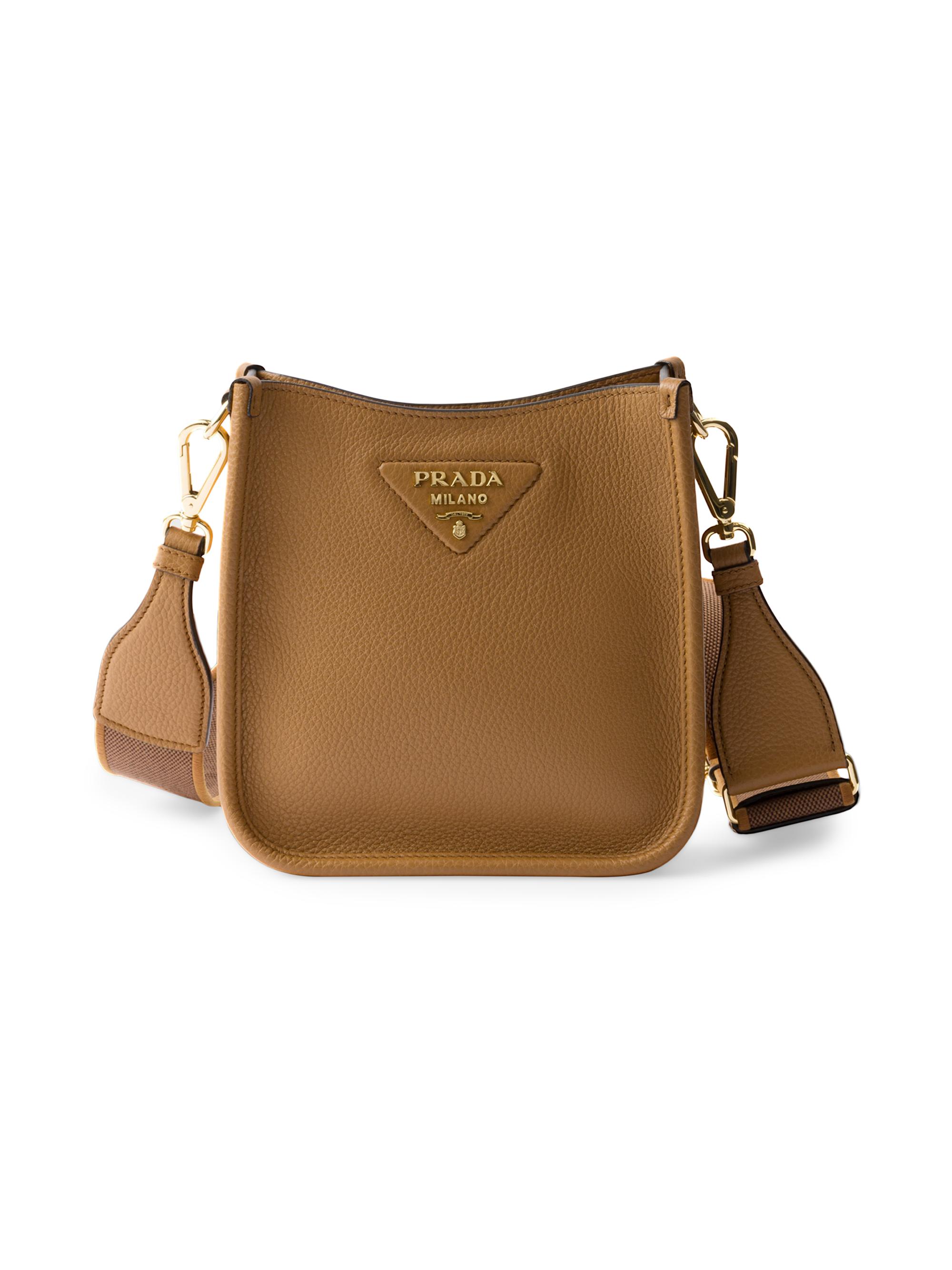 Prada Women's Mini Leather Shoulder Bag - Brown