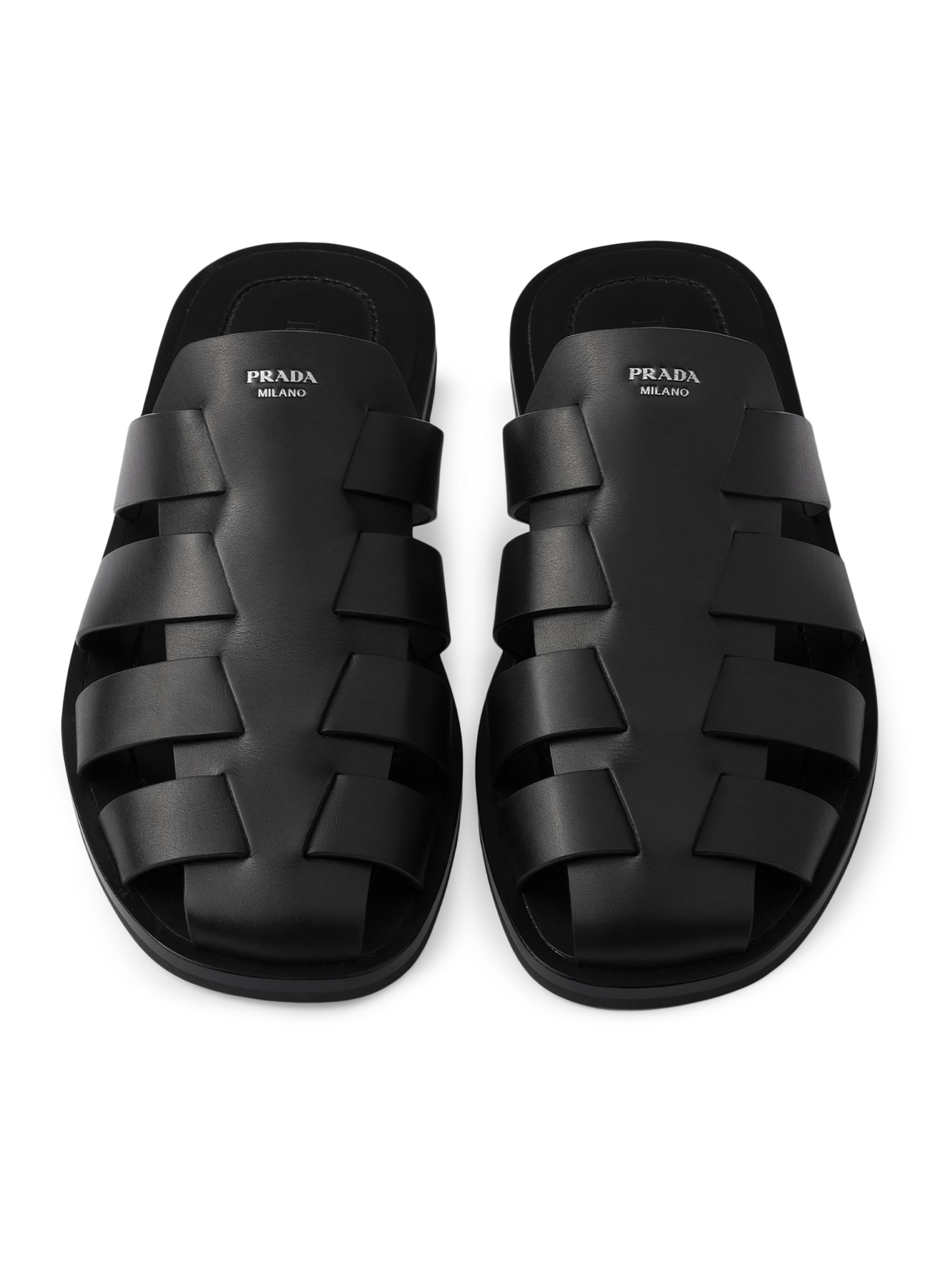 Prada Leather Fisherman Mules | Saks Fifth Avenue