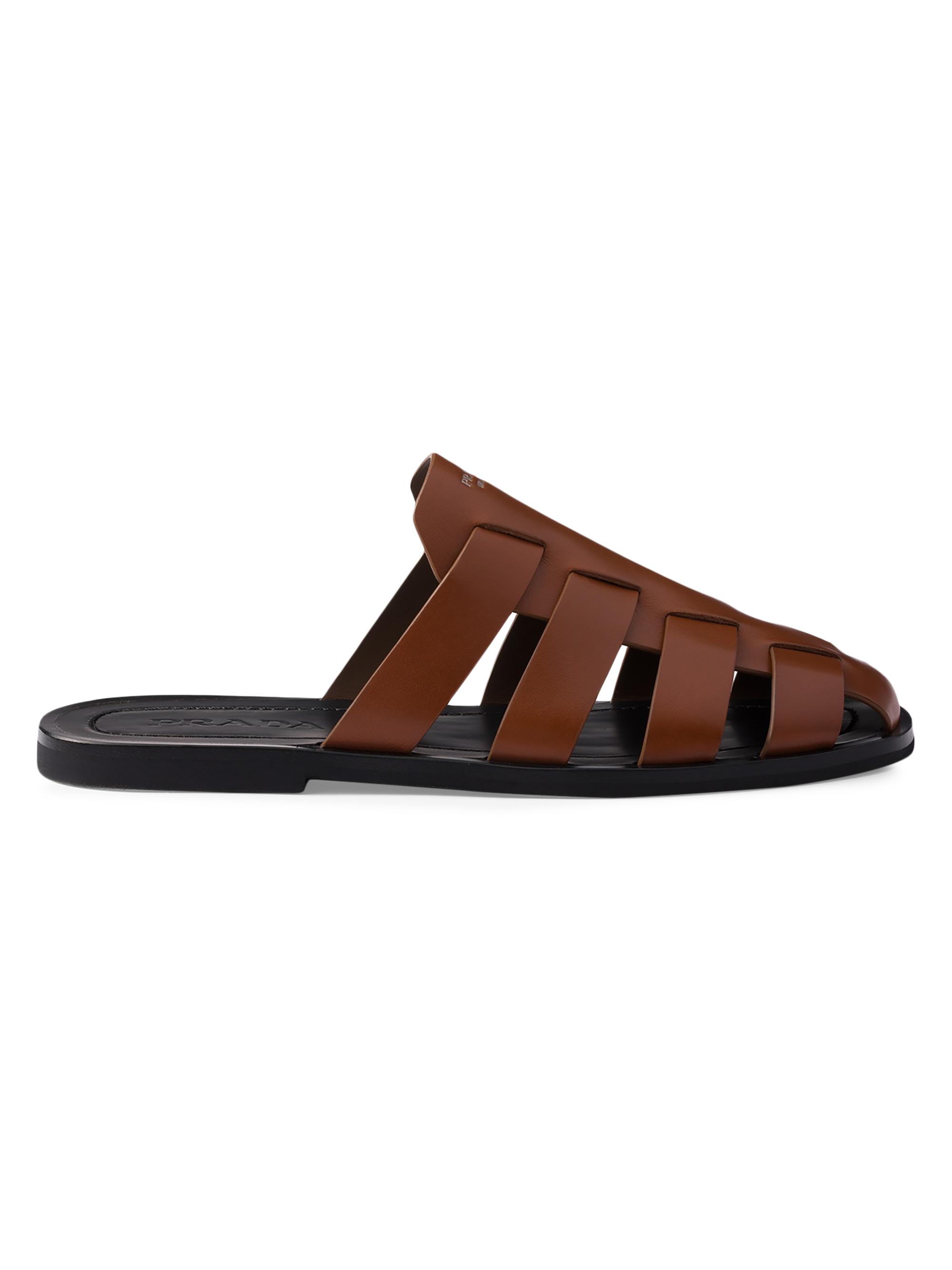 Prada Leather Fisherman Mules | Saks Fifth Avenue