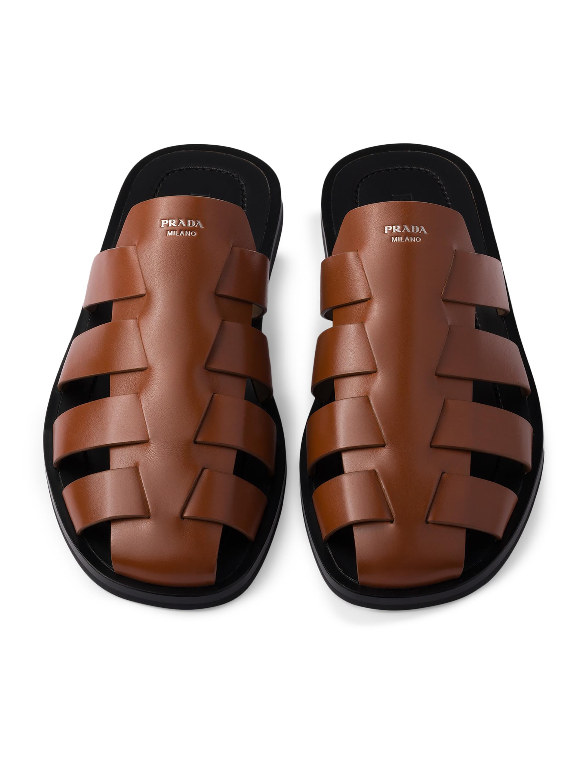 Prada Leather Fisherman Mules | Saks Fifth Avenue