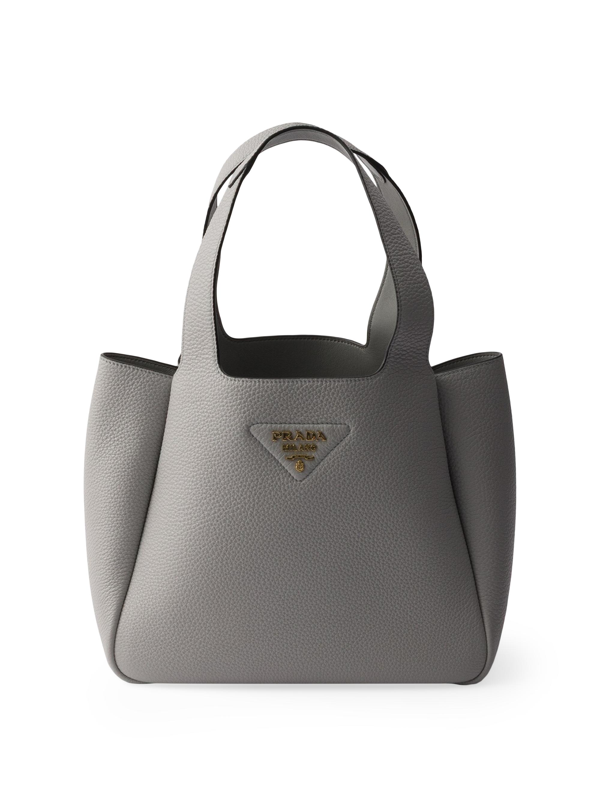 Prada Women's  Leather Tote Bag - Dark Red