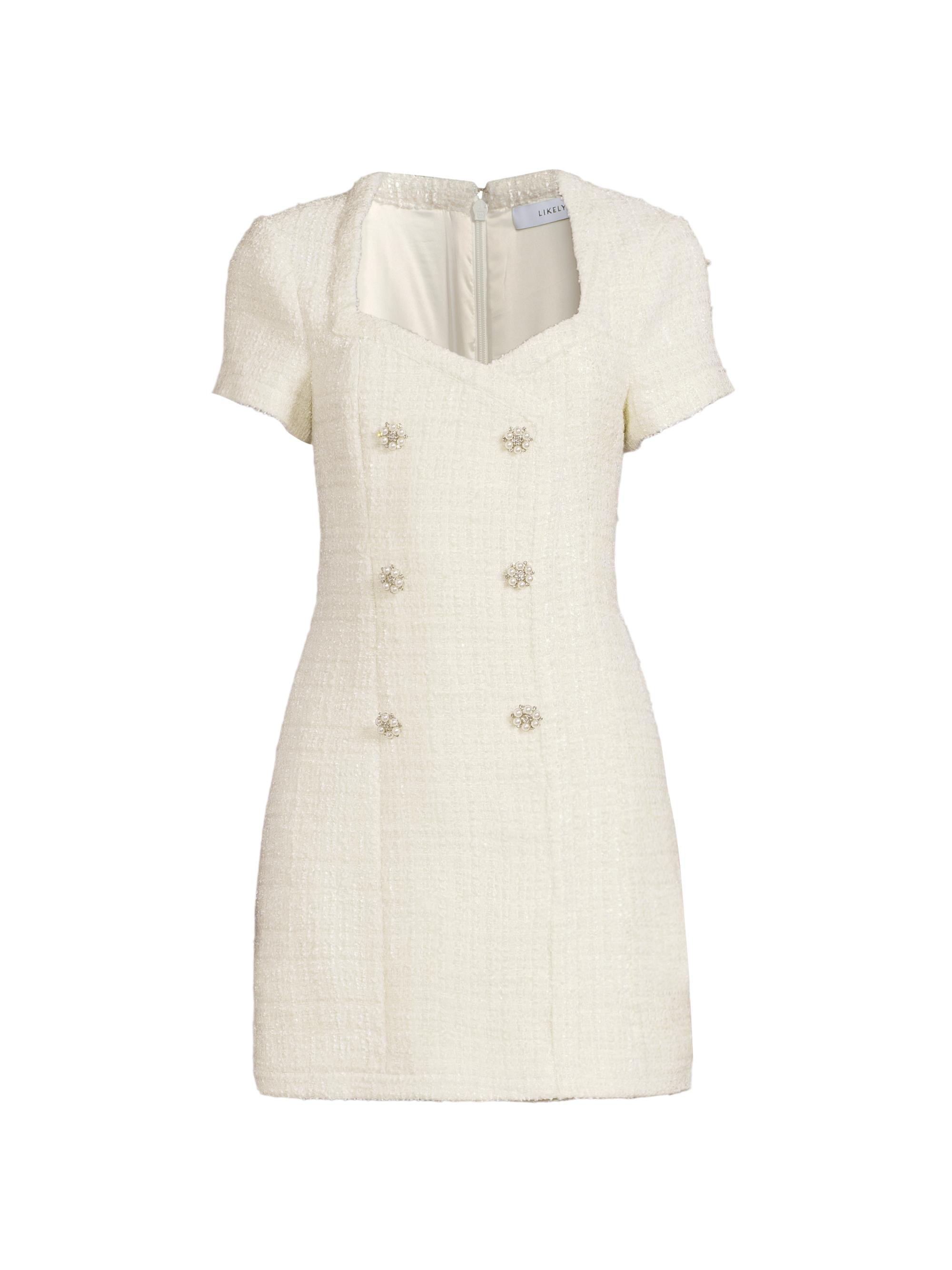 Likely Women's Gia Bouclé Minidress - White