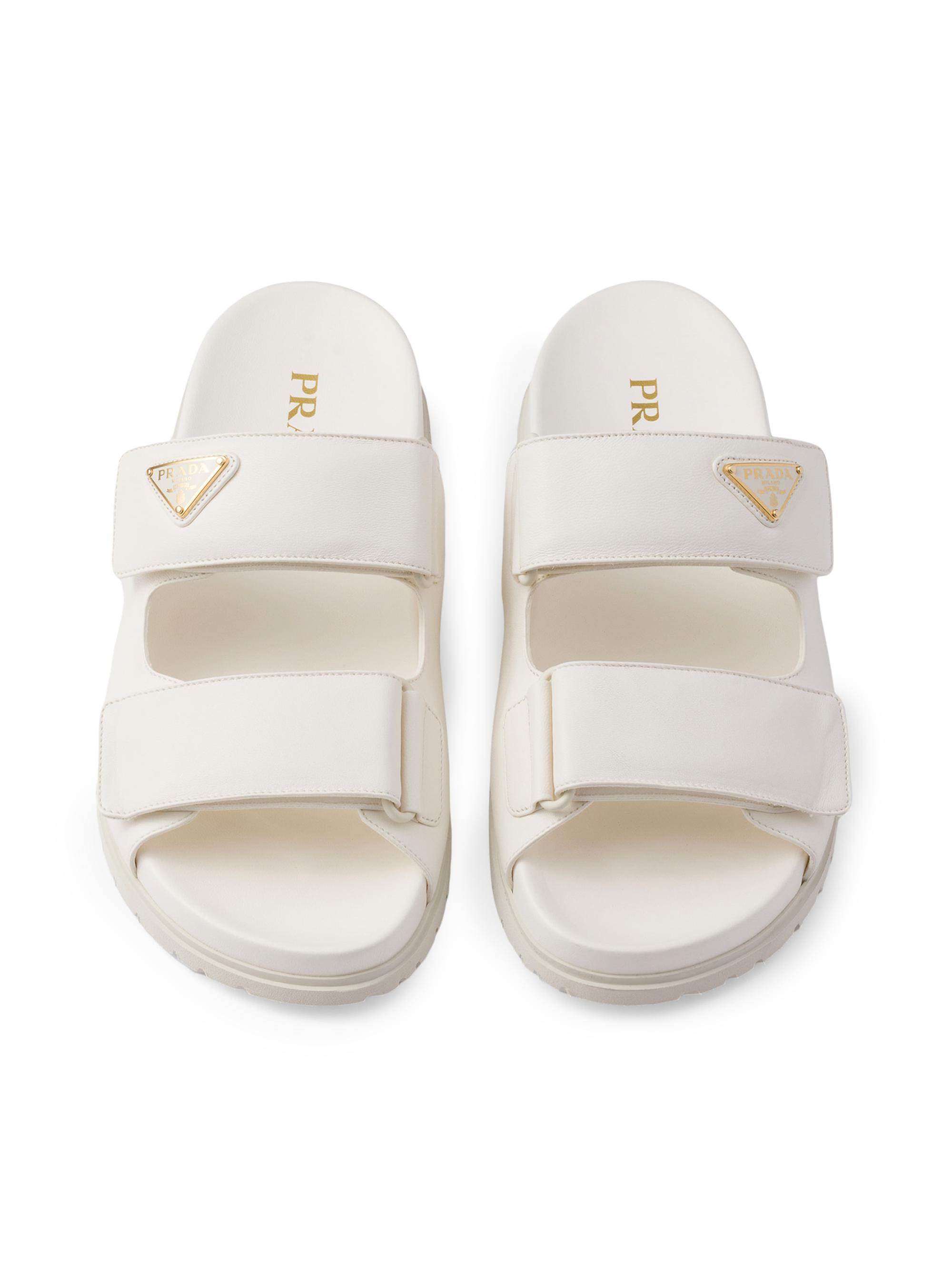 Prada Nappa Leather Slides | Saks Fifth Avenue