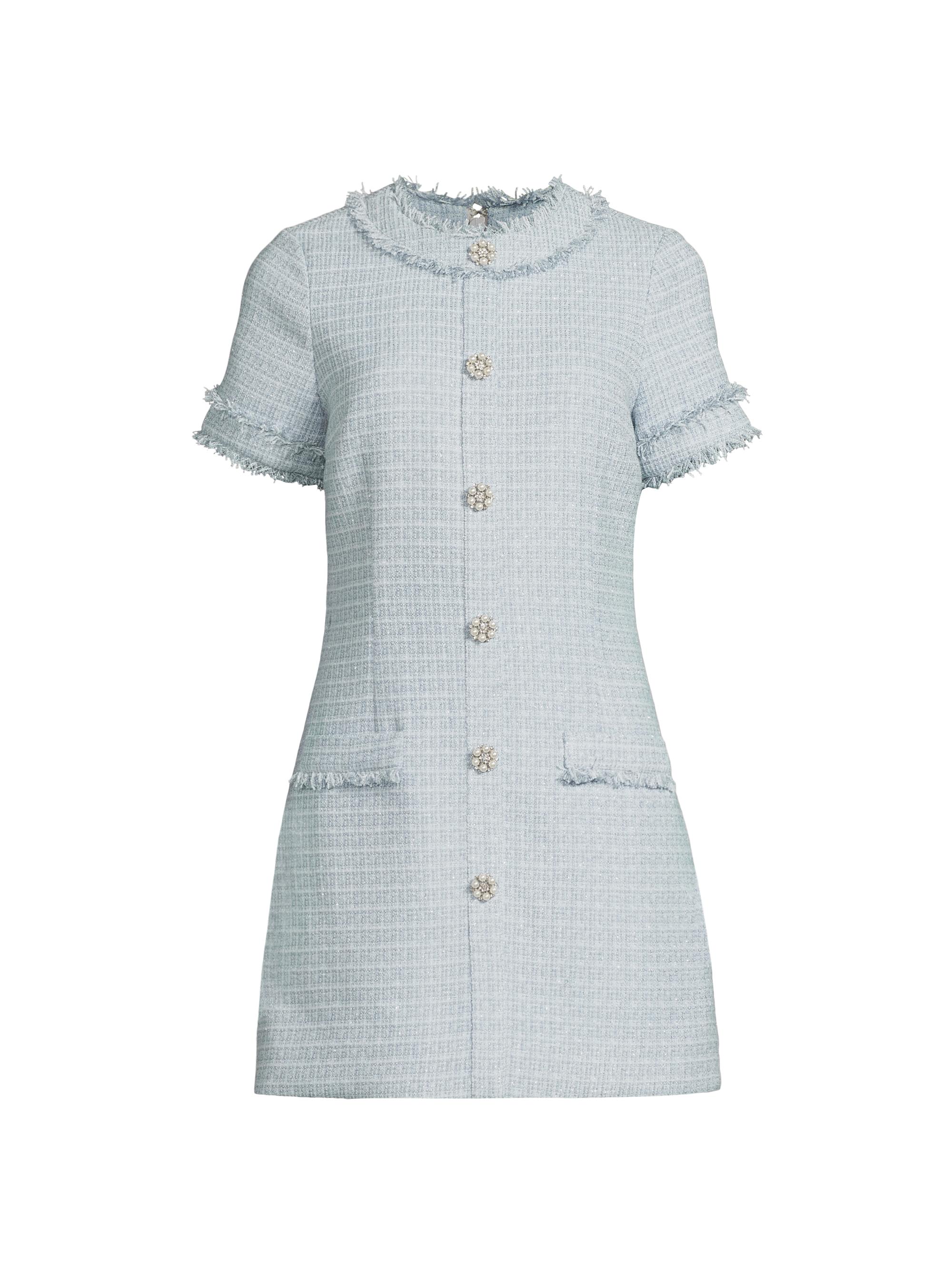 Likely Women's Drop 6 Lenetta Tweed Minidress - Blue