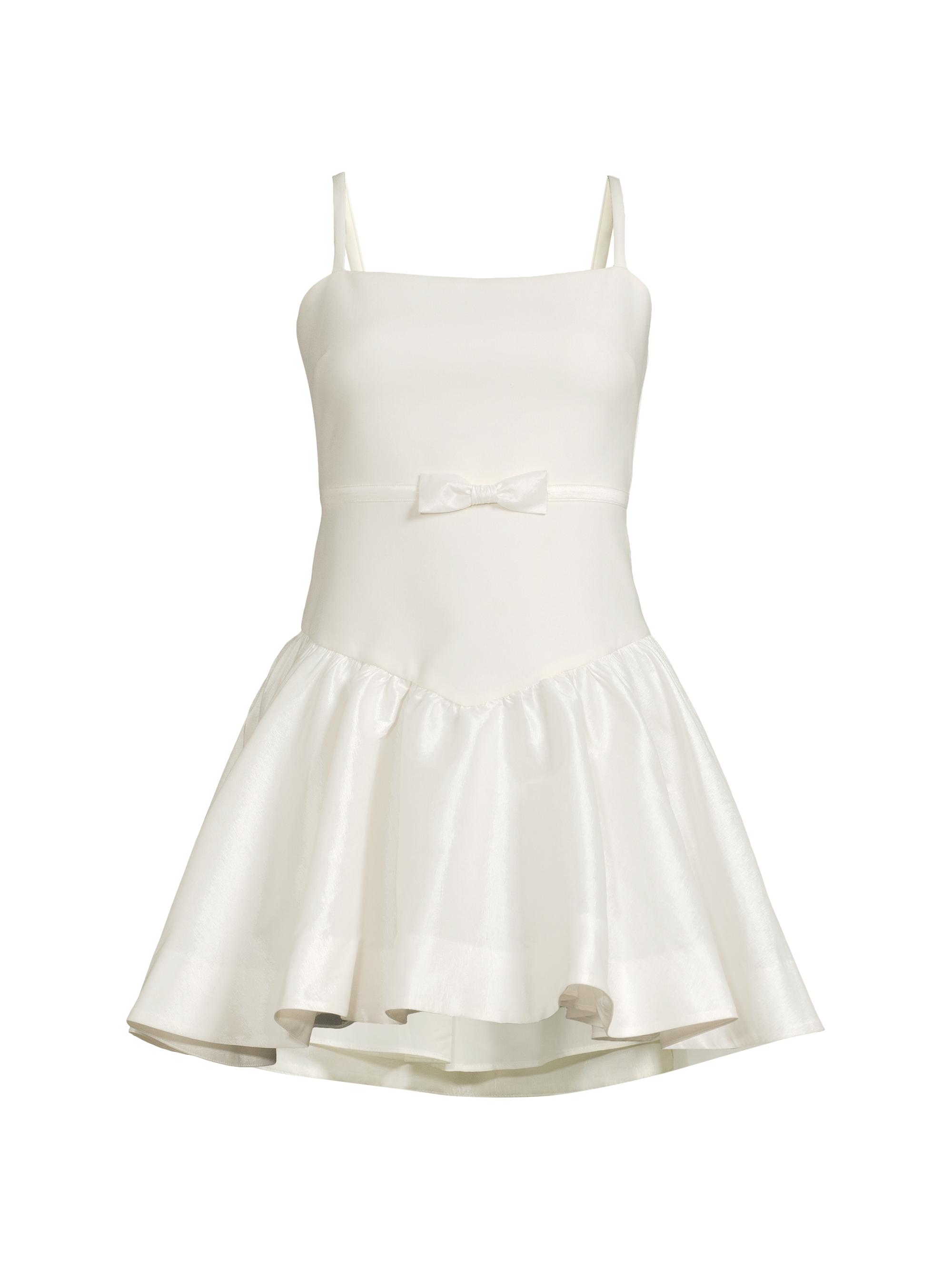 Likely Women's Drop 7 Edaline Satin-Trimmed Minidress - White