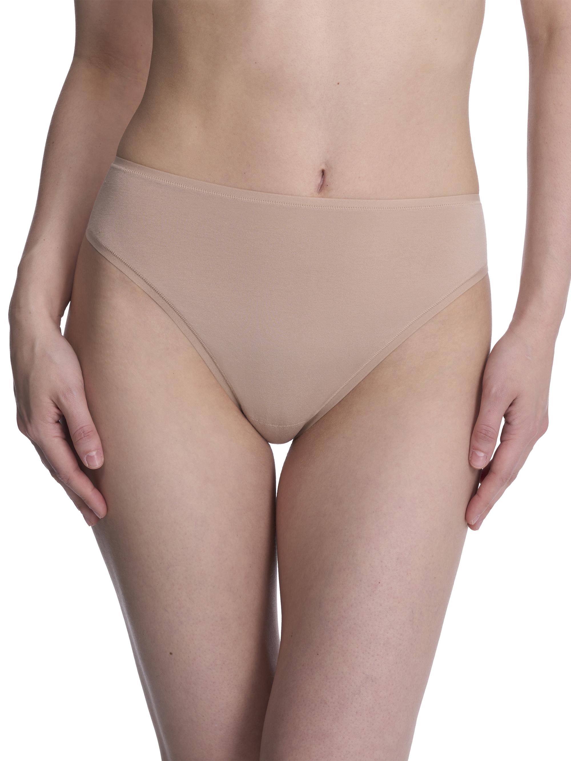 Natori Women's Bliss Bare Cotton High Cut Brief - Cafe