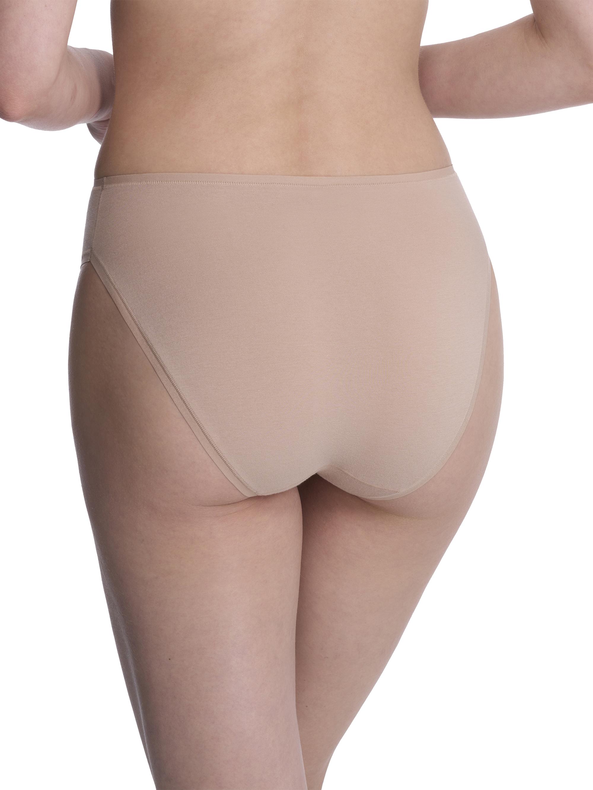 Natori Women's Bliss Bare Cotton High Cut Brief - Cafe | Thumbnail 3