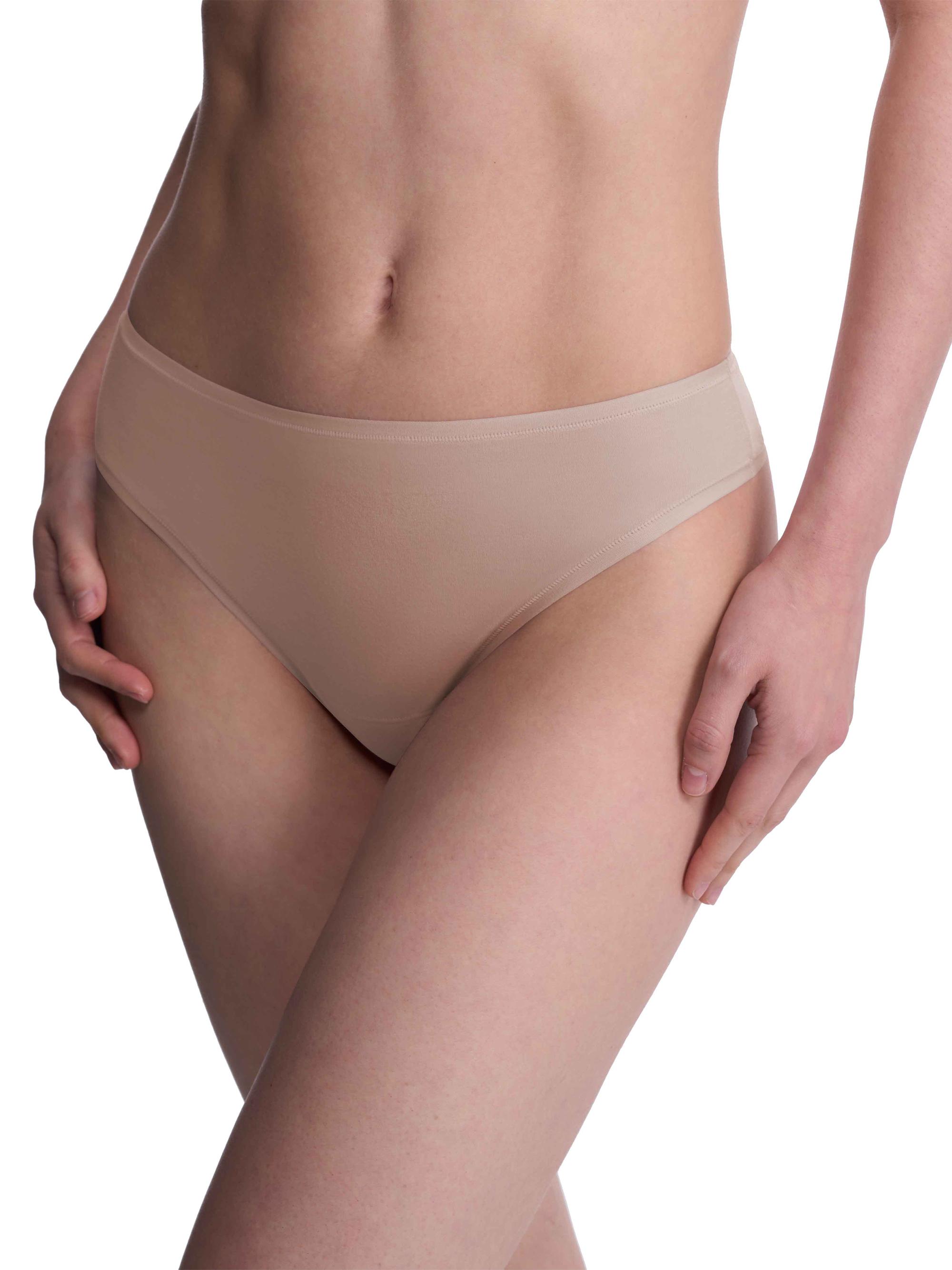 Natori Women's Bliss Bare Cotton Thong - Cafe | Thumbnail 4