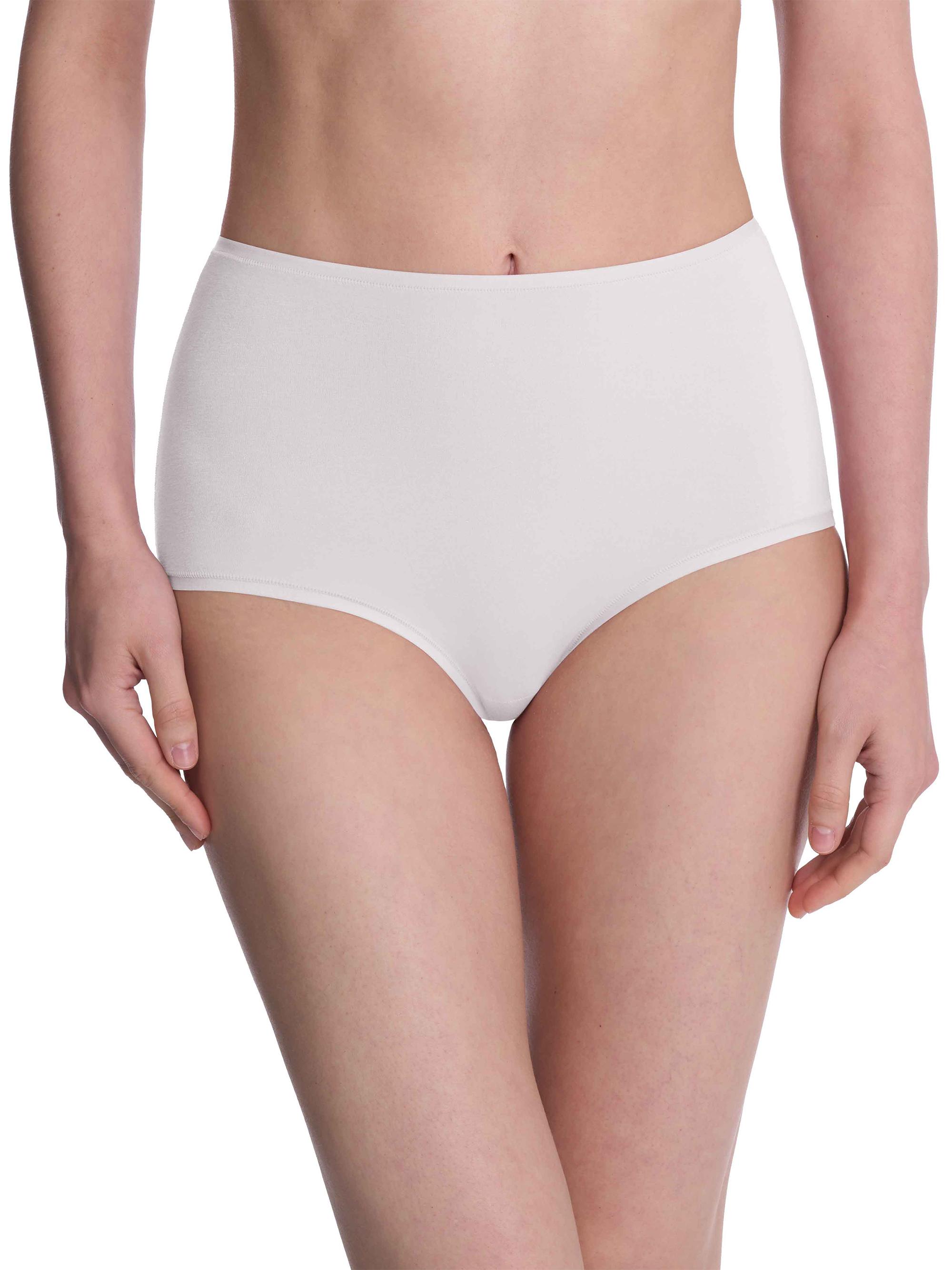 Natori Women's Bliss Bare Cotton High Waist Brief - White