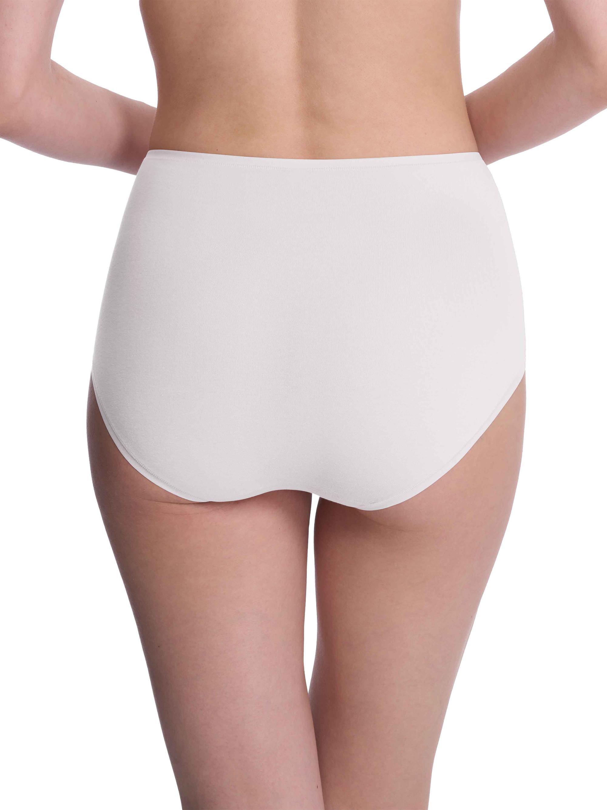 Natori Women's Bliss Bare Cotton High Waist Brief - White | Thumbnail 3