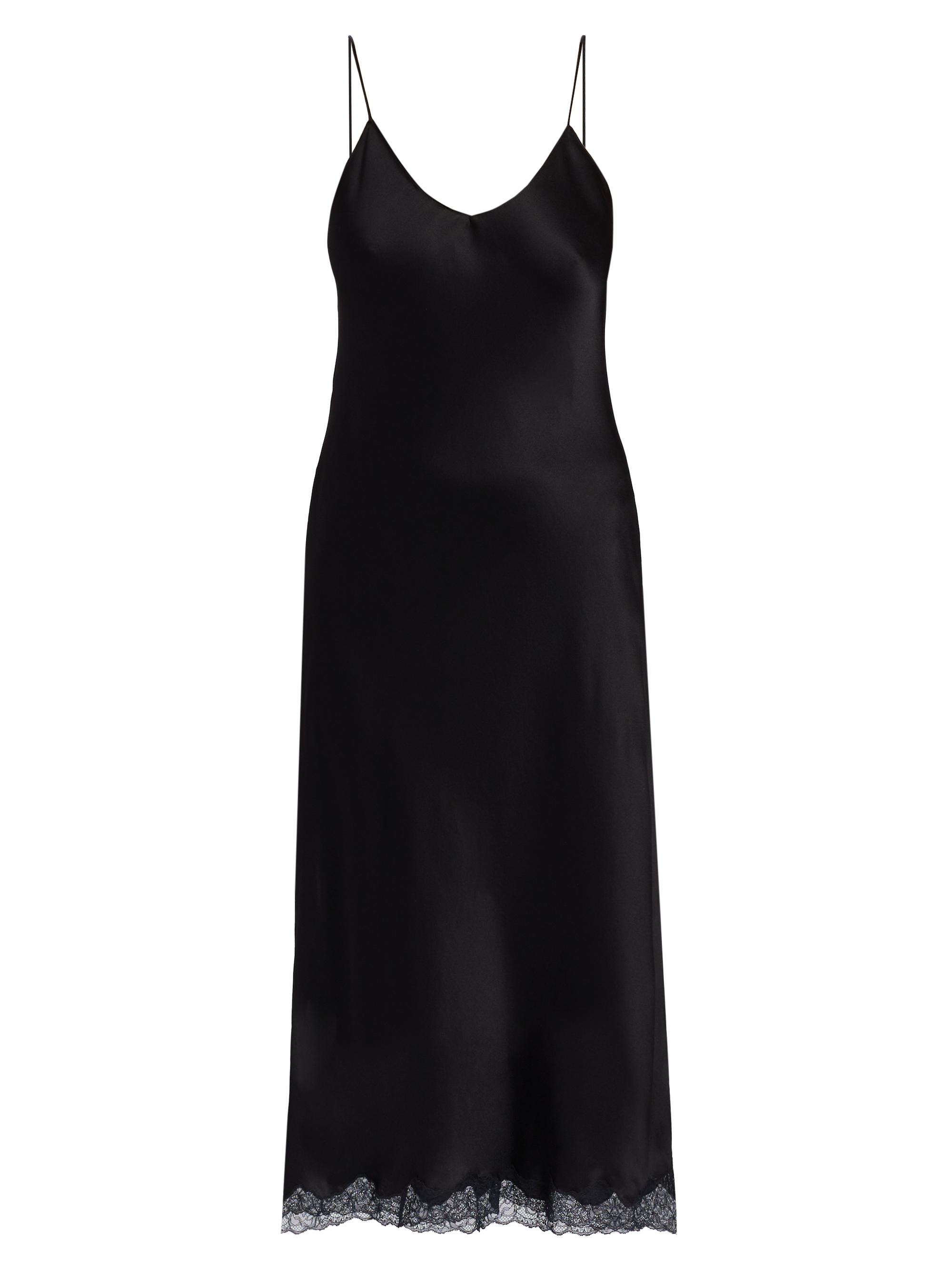 The Row Women's Kolara Silk Slip Dress - Black